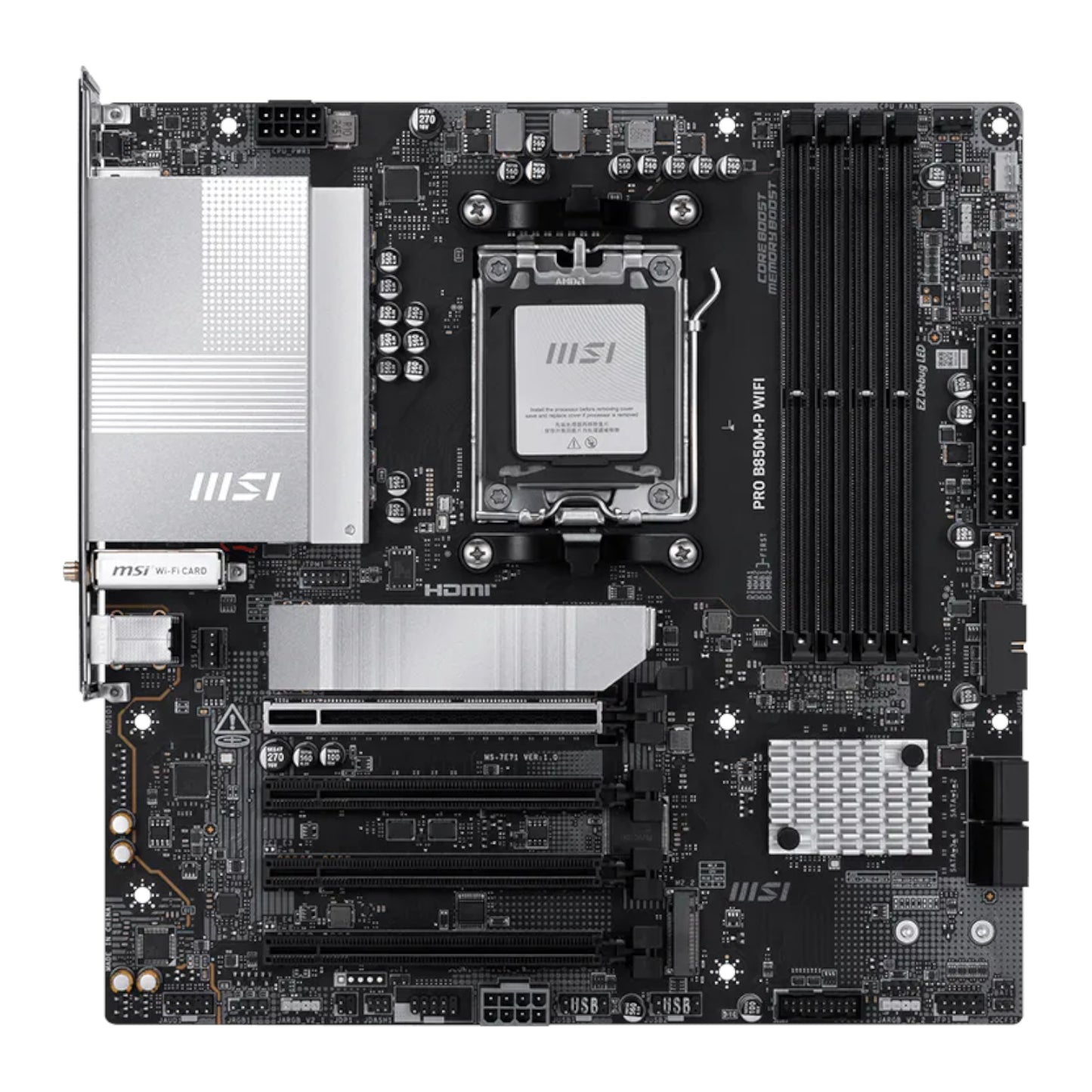 MSI PRO B850M-P WIFI AM5 mATX Motherboard-1