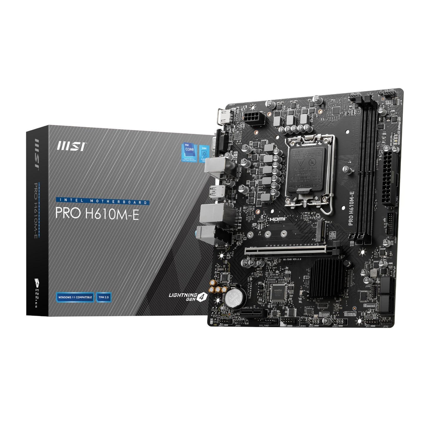 MSI H610M-S PRO Intel LGA1700 M-ATX Motherboard-0