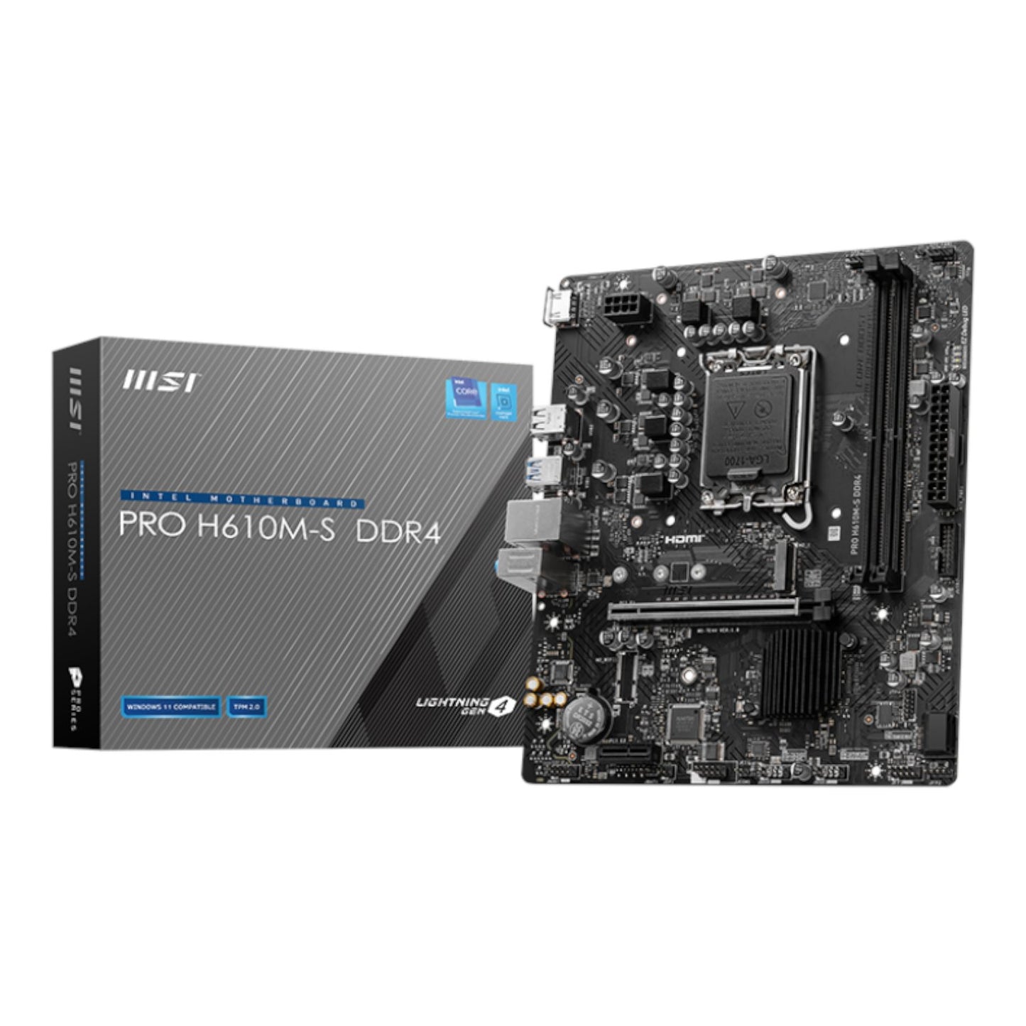 MSI H610M-S PRO LGA1700 M-ATX DDR4 Motherboard-0
