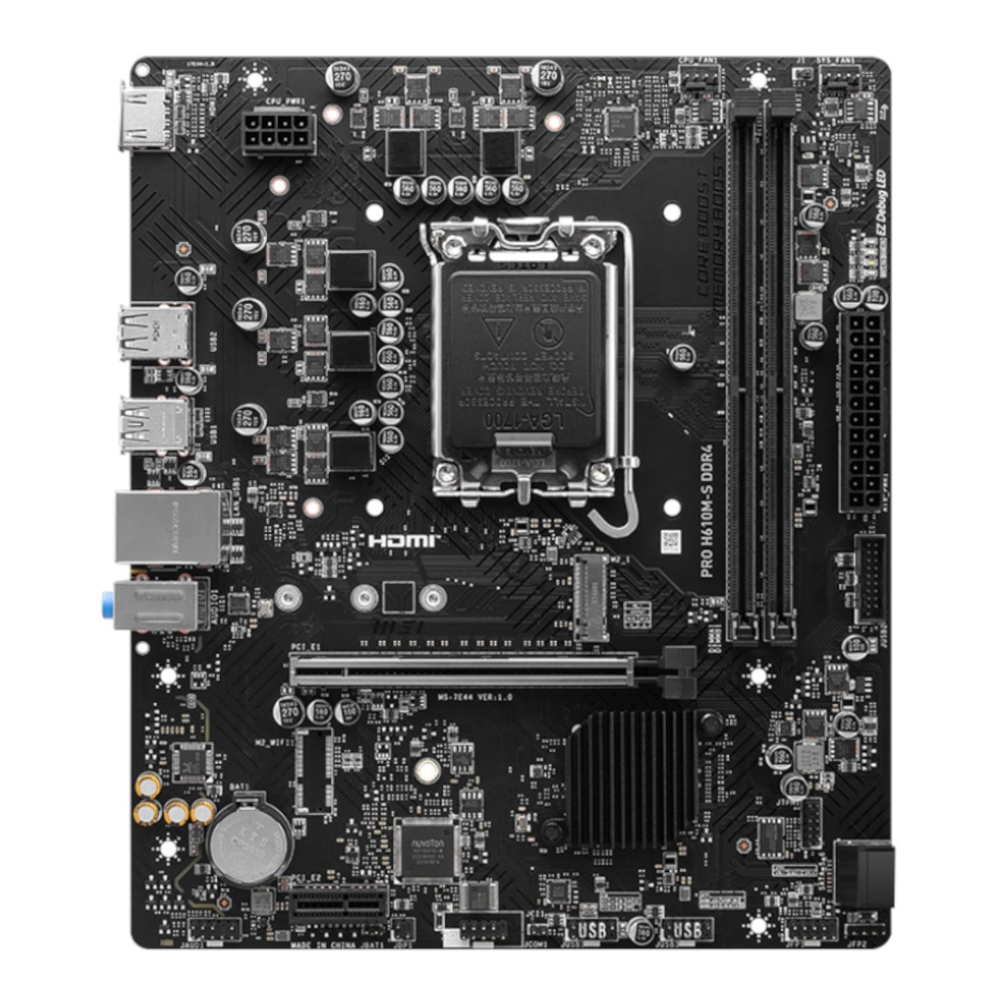 MSI H610M-S PRO LGA1700 M-ATX DDR4 Motherboard-1