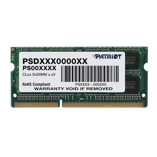 Patriot Signature Line 8GB 1600MHz DDR3 Dual Rank SODIMM Notebook Memory-0