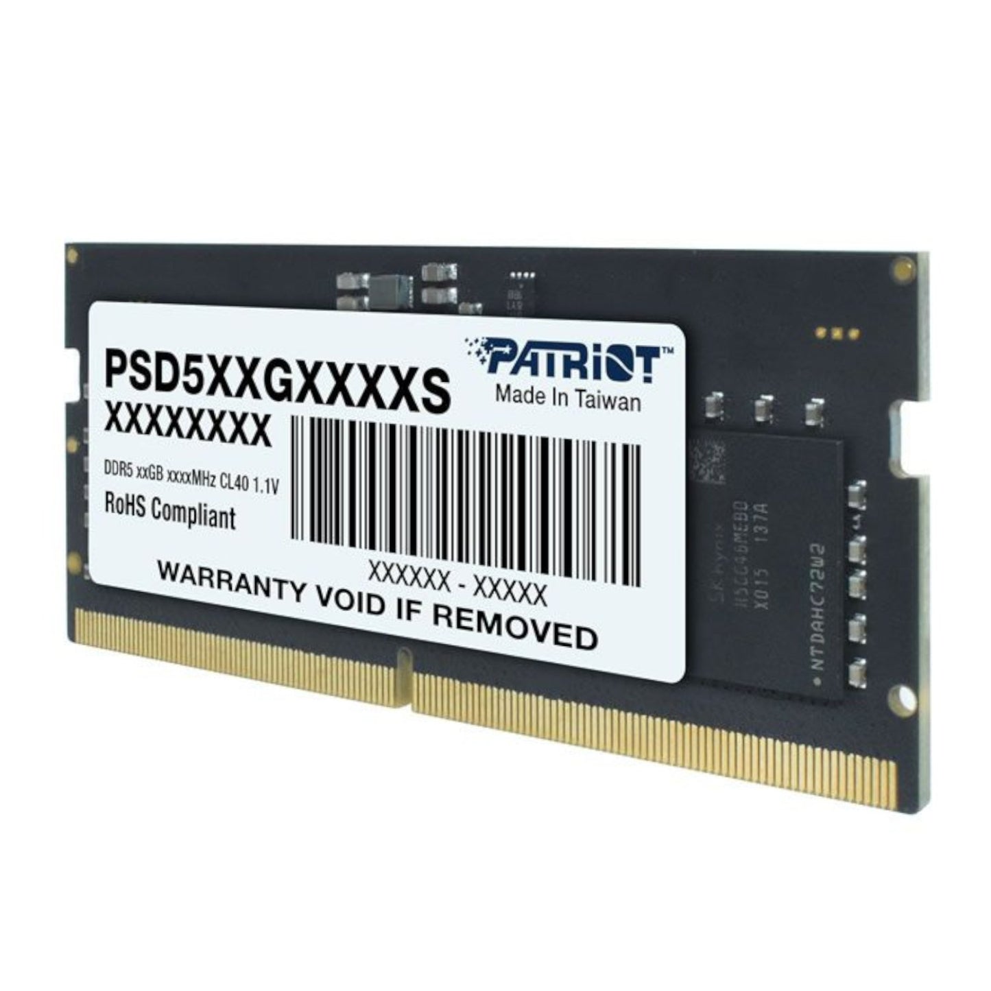 Patriot Signature Line DDR5 16GB 4800MHz Single Rank SODIMM Notebook Memory-1