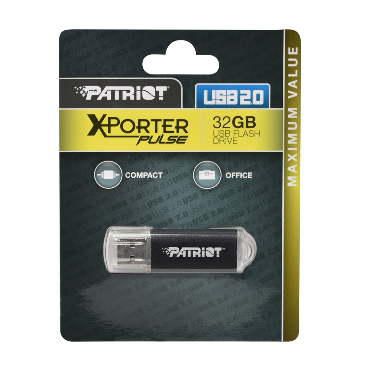 Patriot Xporter 32GB USB2.0 Flash Drive - Black-2
