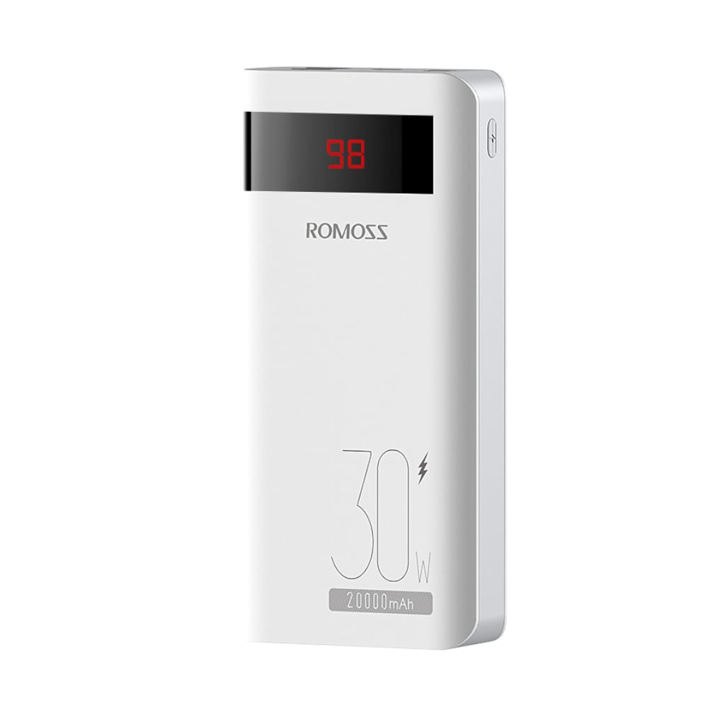 Romoss Sense 6PS Pro 20000mAh 30W Fast Charge Power Bank - White-0