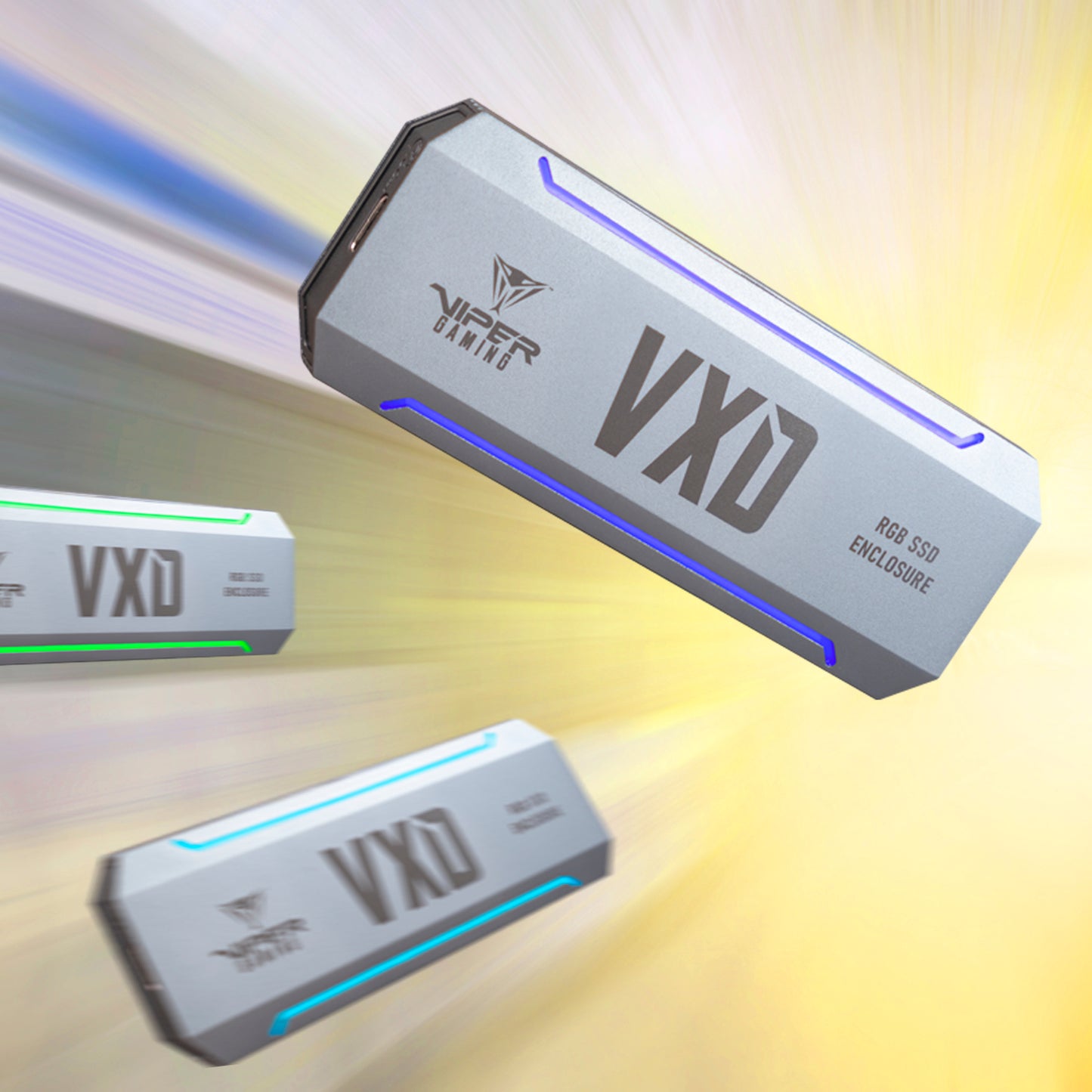 Patriot VXD M.2 PCIe RGB SSD Enclosure - Silver-5