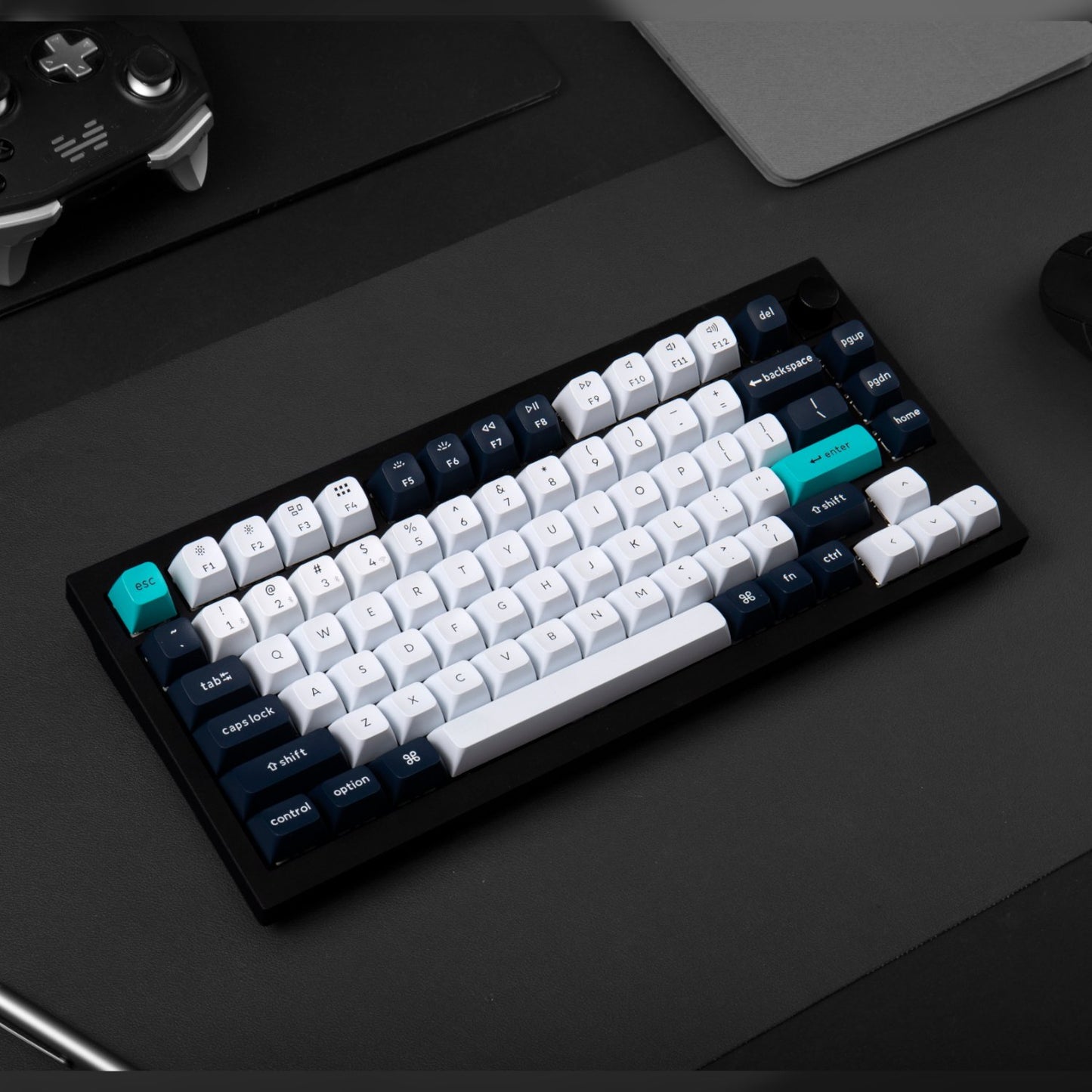 Keychron Q1 Max QMK/VIA RGB Wireless Custom Mechanical Keyboard (Gateron RED Switches) - Black-3
