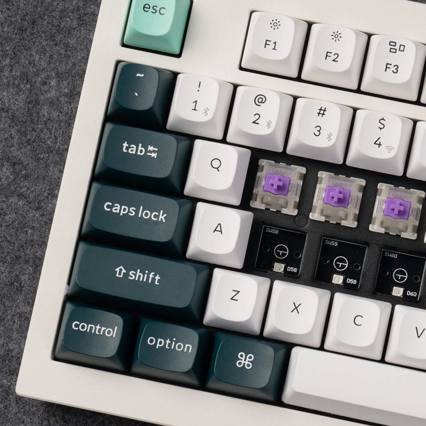 Keychron Q3 HE QMK 80% Wireless Custom Mechanical Keyboard (Nebula Switch) - Shell White-4