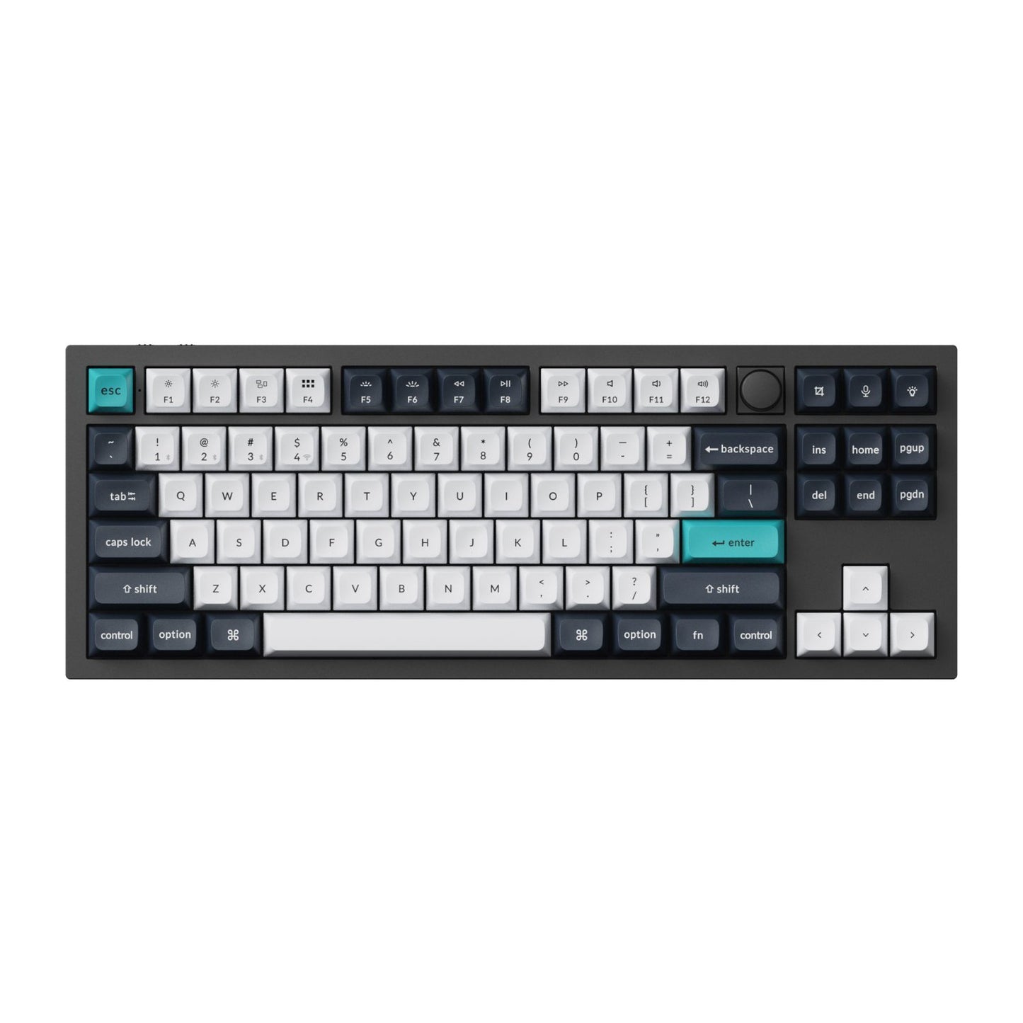 Keychron Q3 Max QMK/VIA 80% Wireless Custom Mechanical Keyboard (Banana Switch) - Carbon Black-1