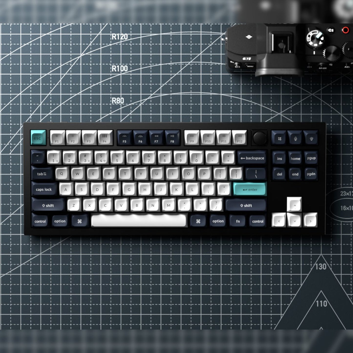 Keychron Q3 Max QMK/VIA 80% Wireless Custom Mechanical Keyboard (Banana Switch) - Carbon Black-4