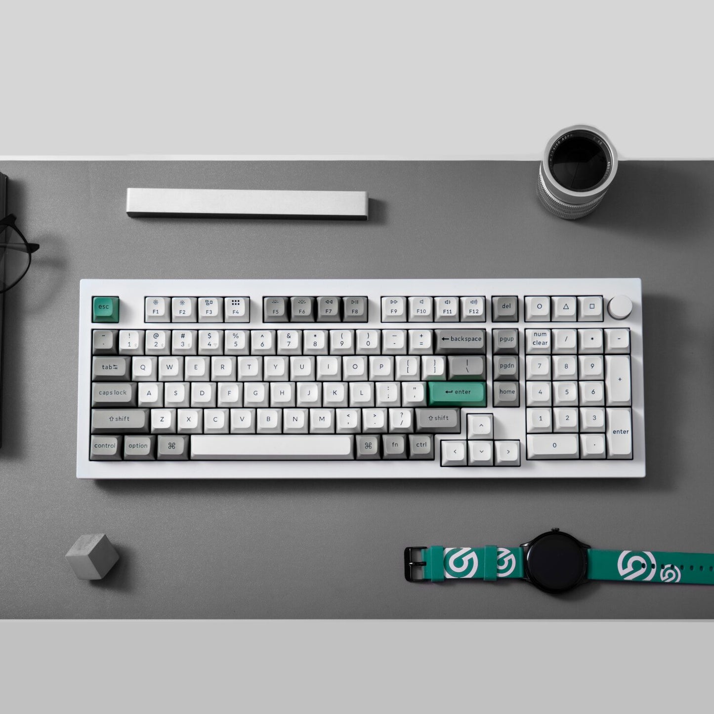 Keychron Q5M-P1 QMK/VIA Wireless Custom Keyboard - Shell White-4