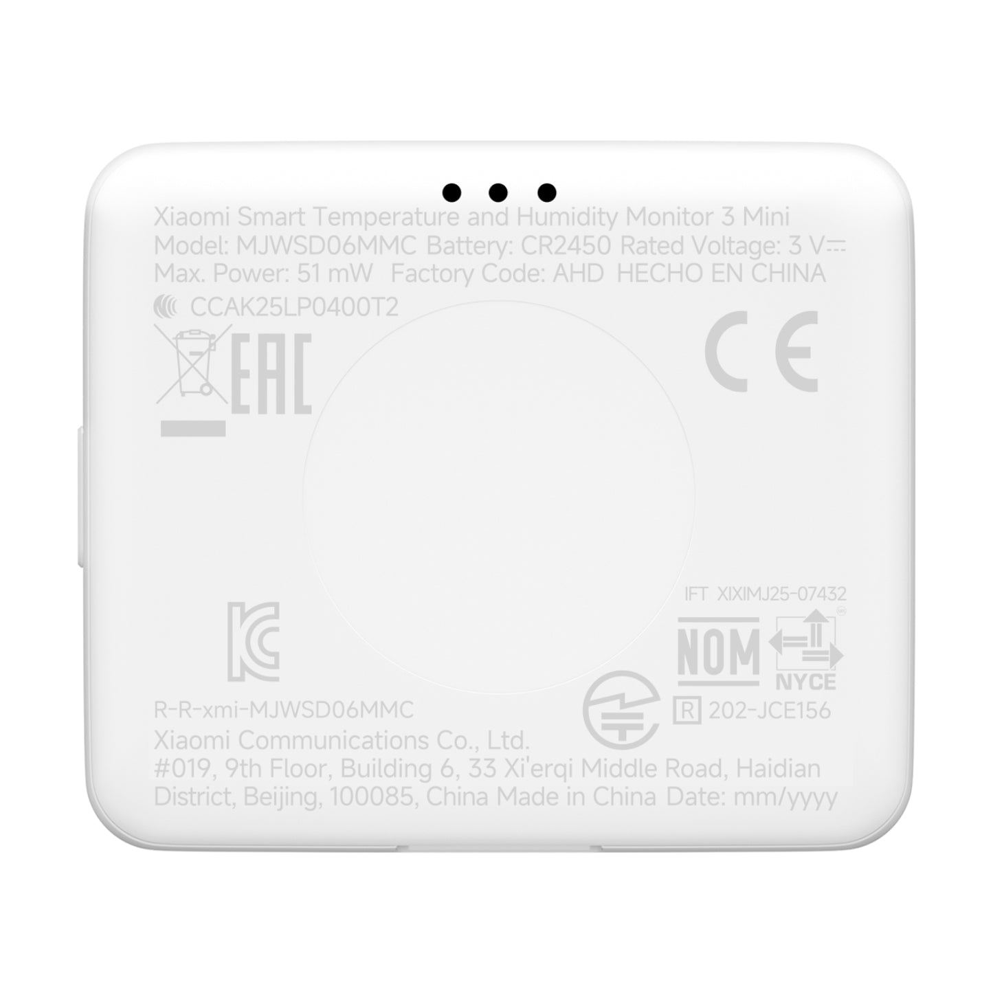Xiaomi Smart Temperature and Humidity Monitor 3 Mini-3