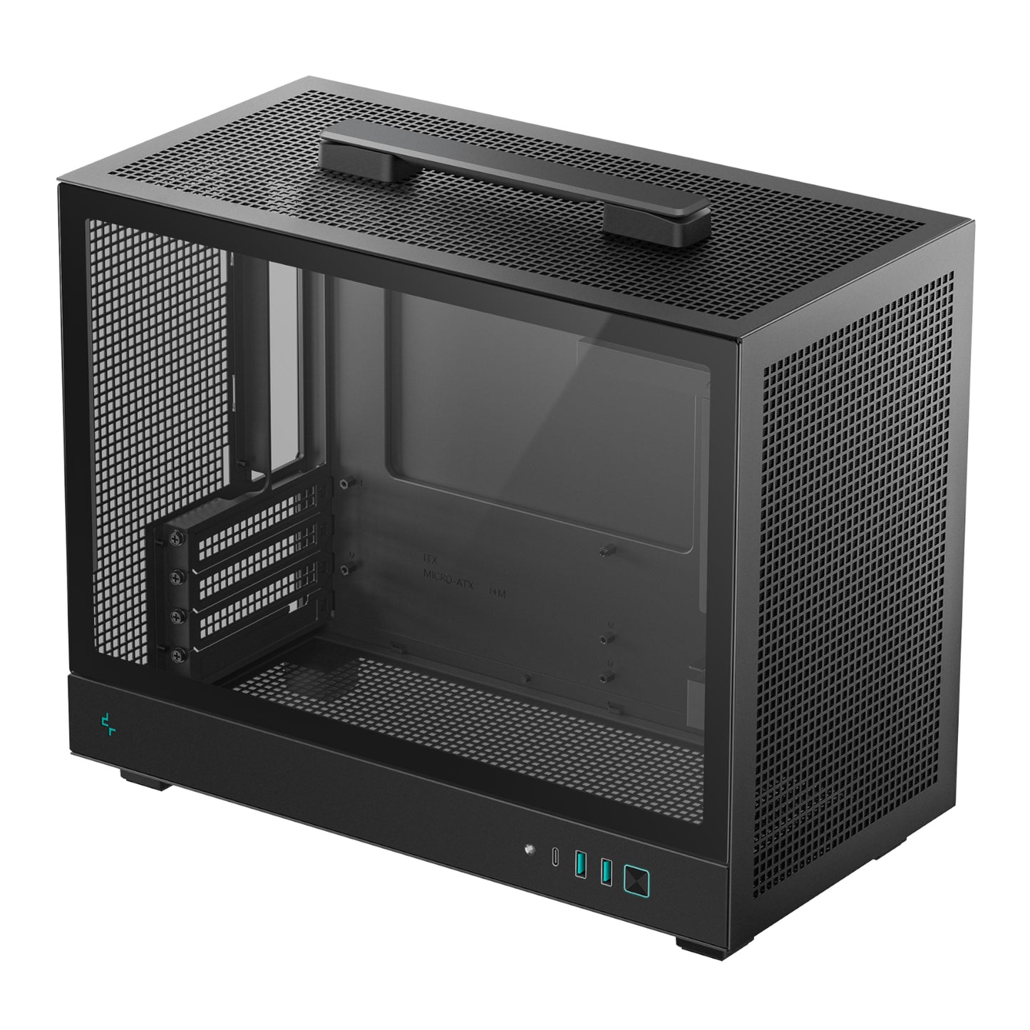 DeepCool CH160 PLUS Micro-ATX Chassis - Black-5
