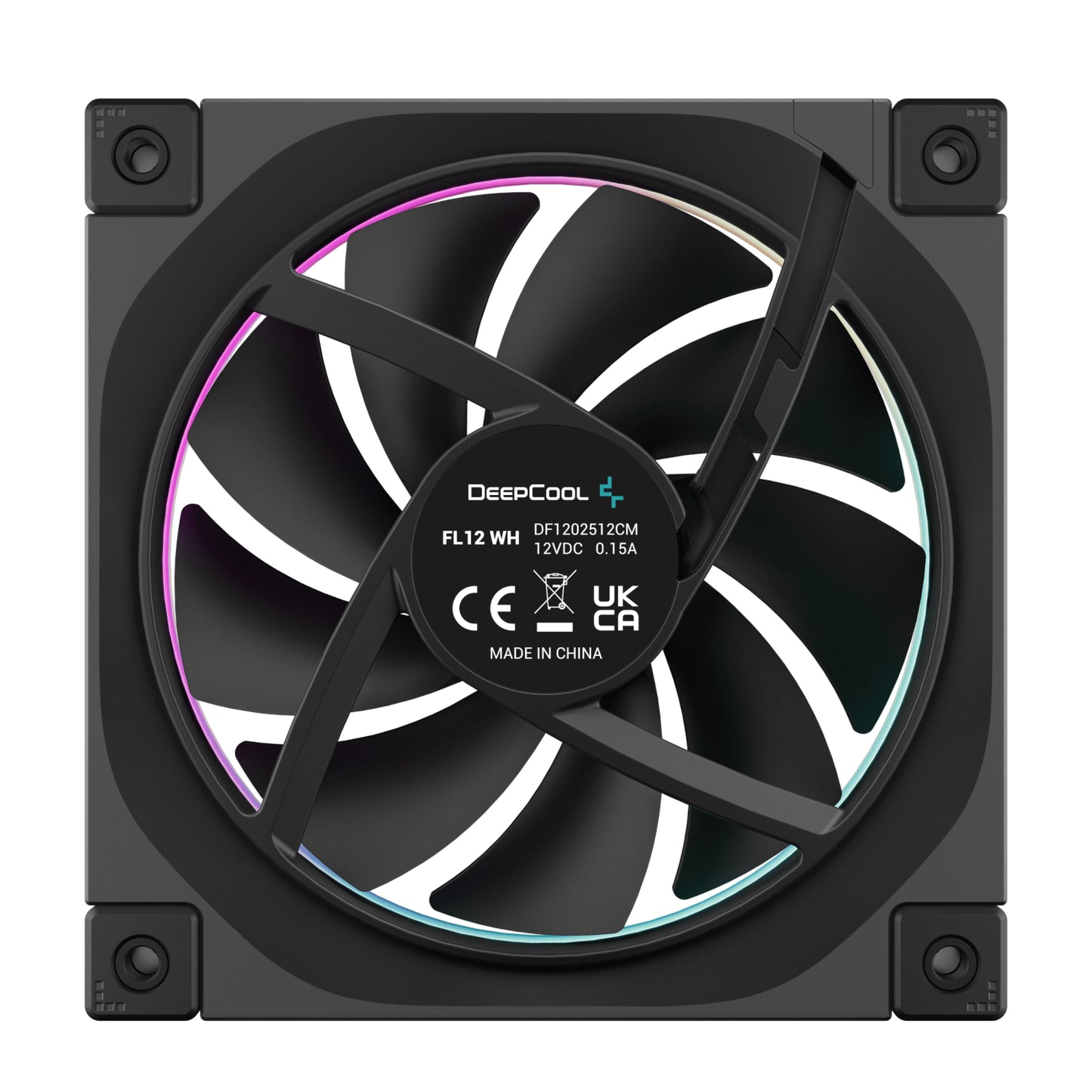 DeepCool FL12 3-in-1 ARGB 120mm PWM 3 Fan Pack - Black-3