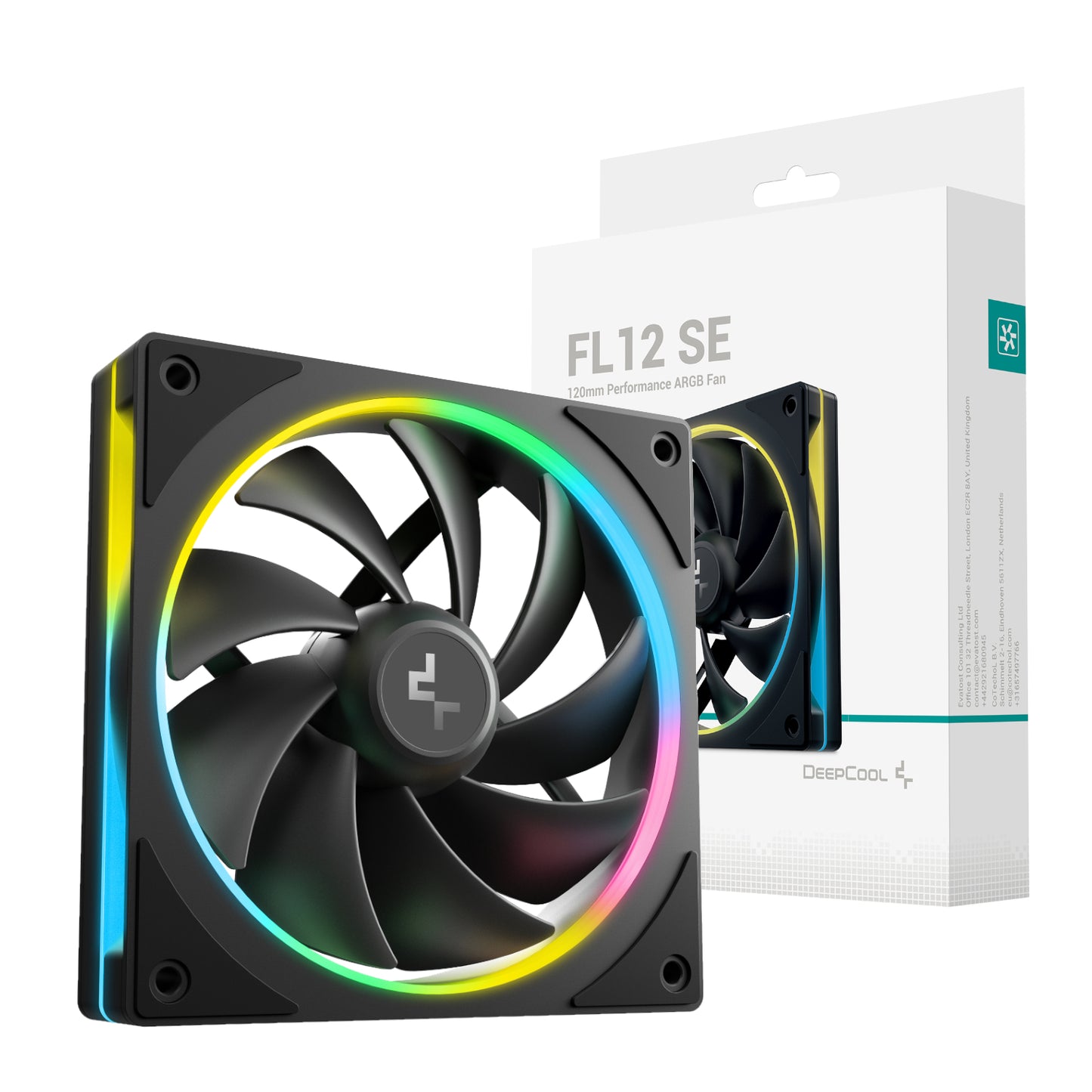 DeepCool FL12 SE 120mm ARGB PWM Fan - Black-0