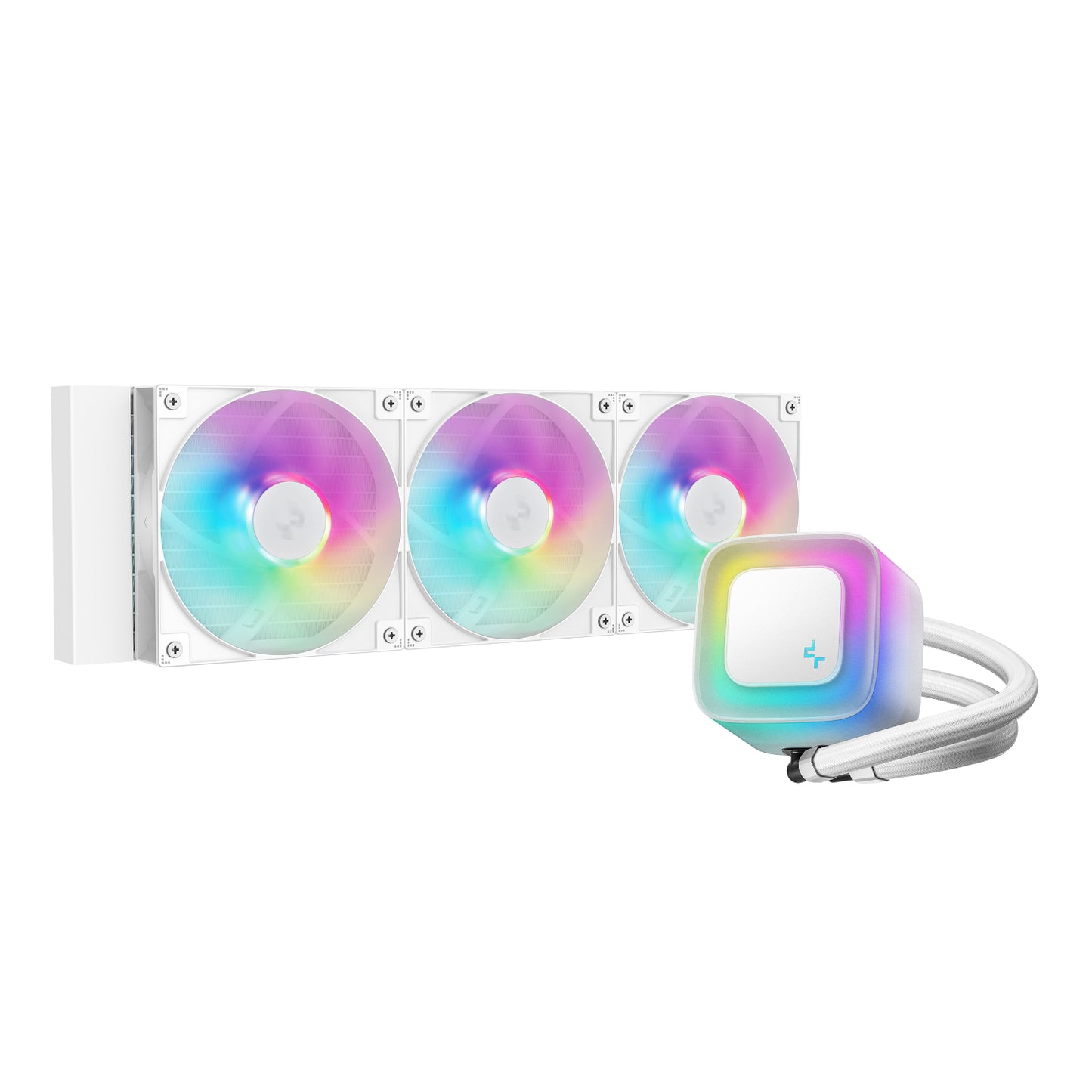 DeepCool LE360 V2 ARGB 360mm AIO Liquid Cooler - White-1