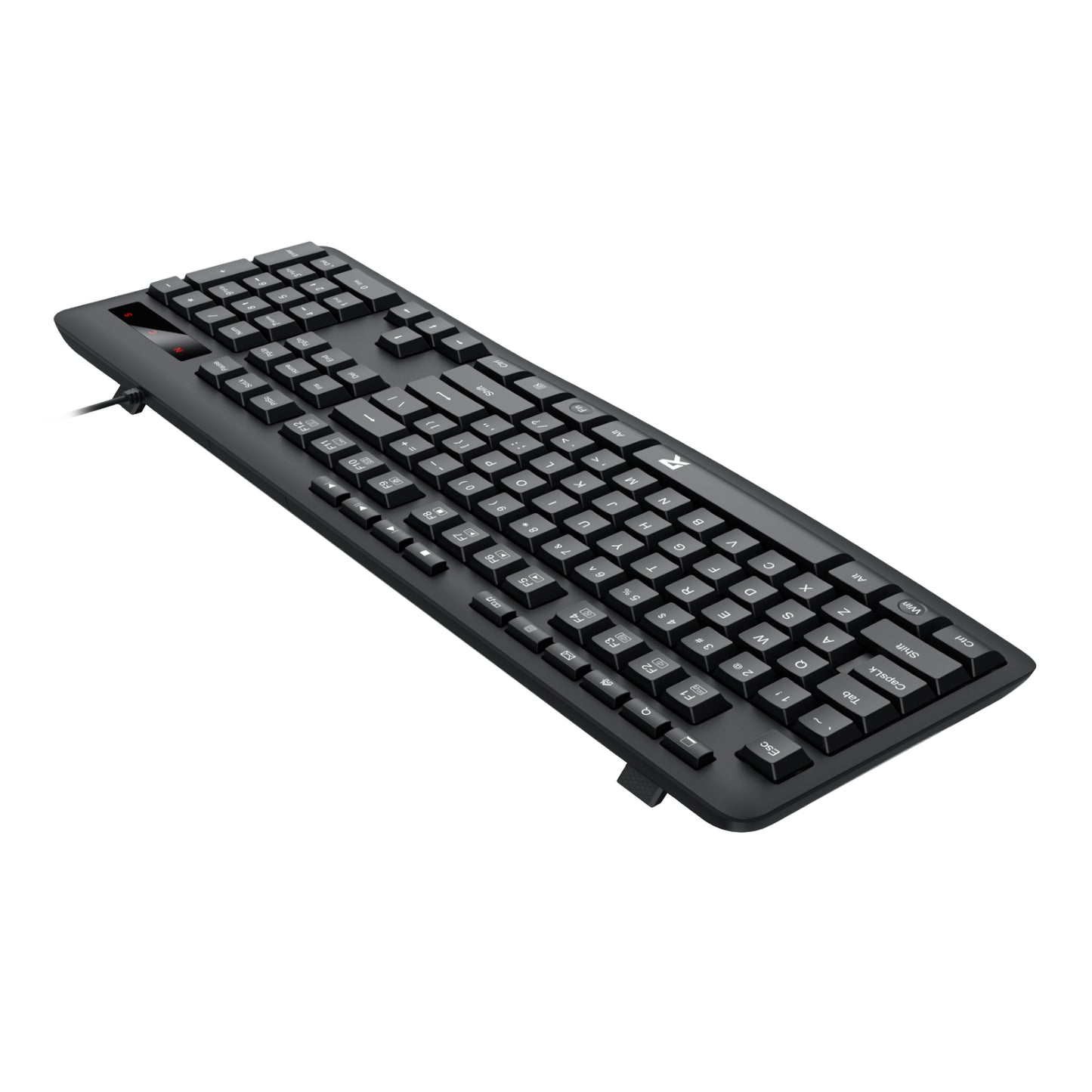 Redragon BK-7366 Full-size Ergonomic Wired Membrane Office Keyboard - Black-3