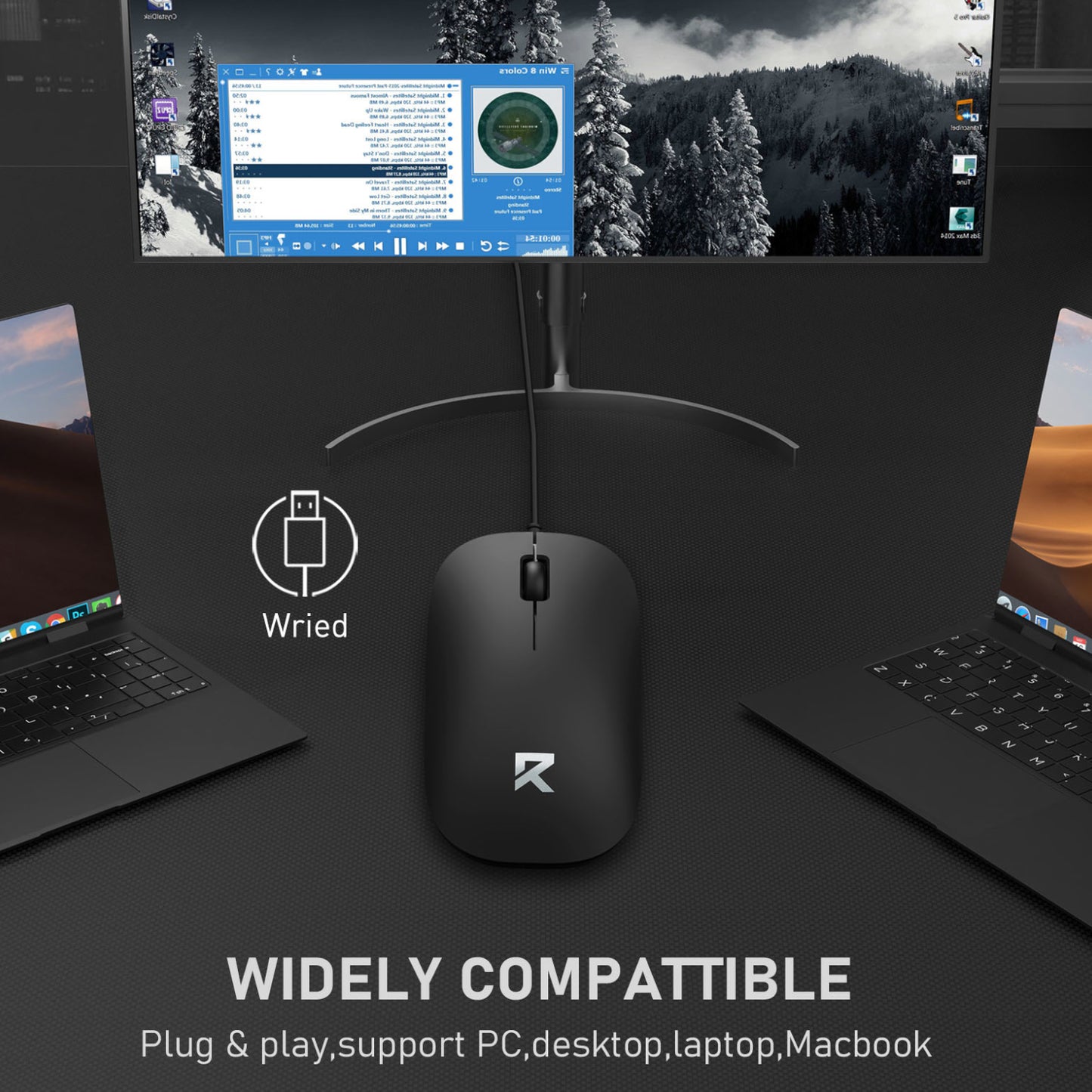 Redragon BM-2892 1200 DPI Wired Optical Mouse – Black-12