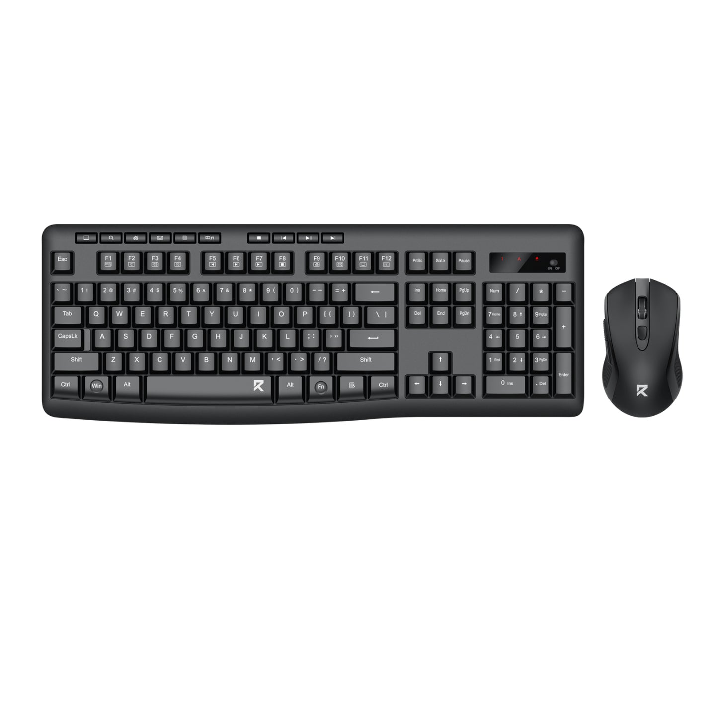 Redragon BS-7367-A Wireless Keyboard and Mouse Combo - Black-0