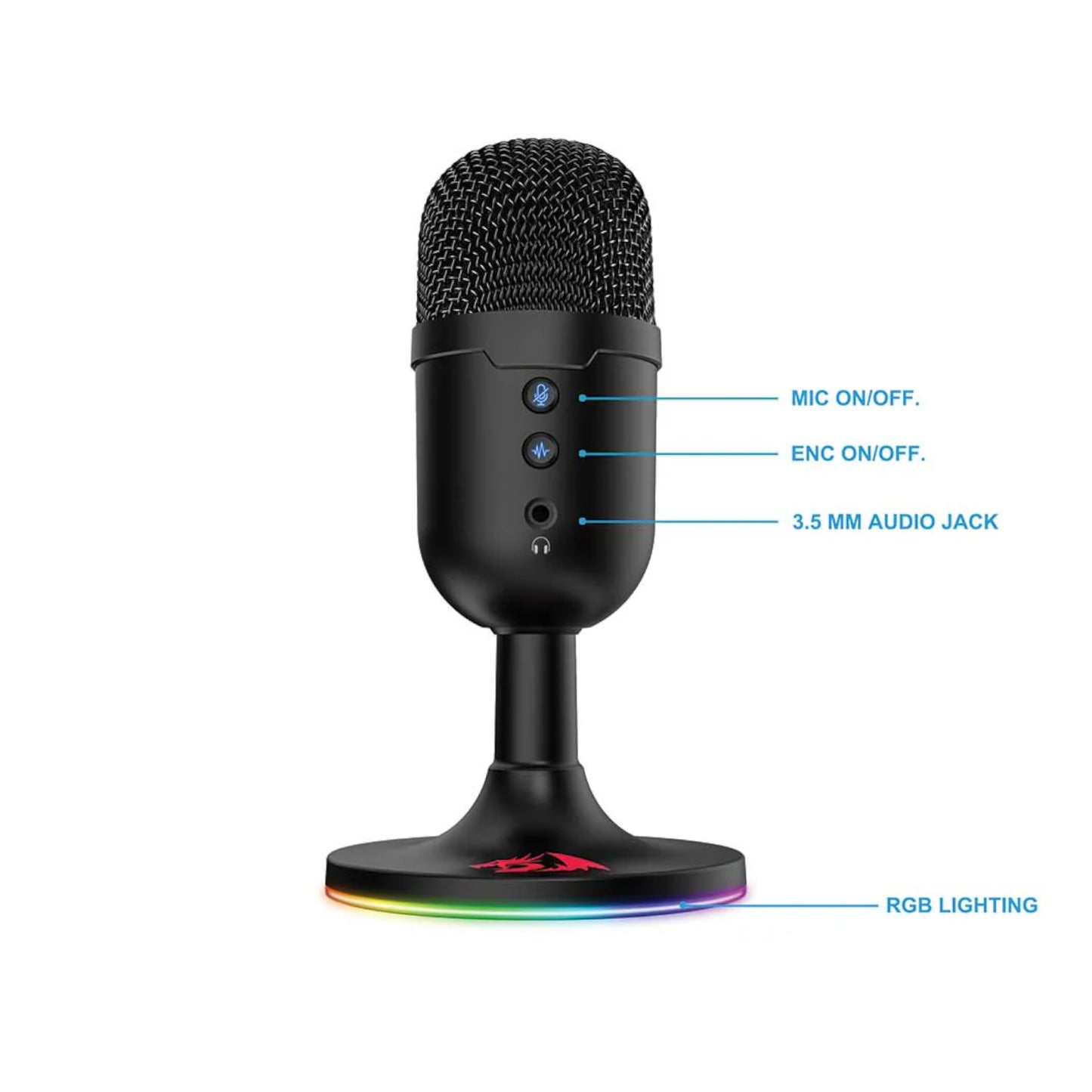 Redragon GM303 PULSAR Gaming Stream Microphone - Black-4