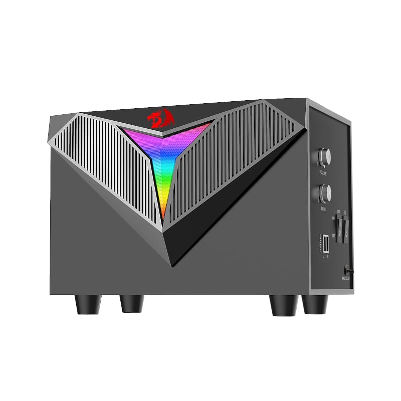 REDRAGON 2.1 Satellite Speaker TOCCATA RGB 11W Gaming Speaker - Black-4