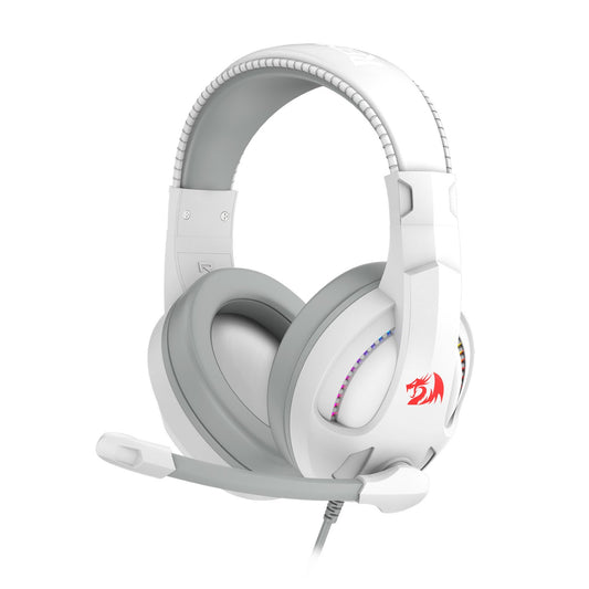 Redragon H211 CRONUS Surround Sound RGB Wired Gaming Headset – White-0