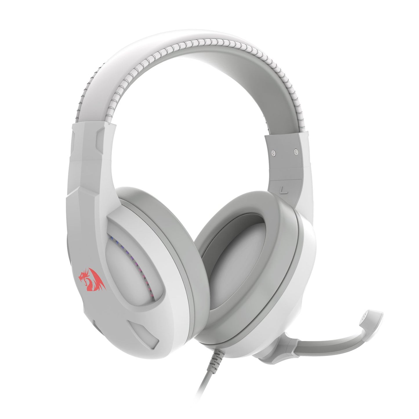 Redragon H211 CRONUS Surround Sound RGB Wired Gaming Headset – White-1