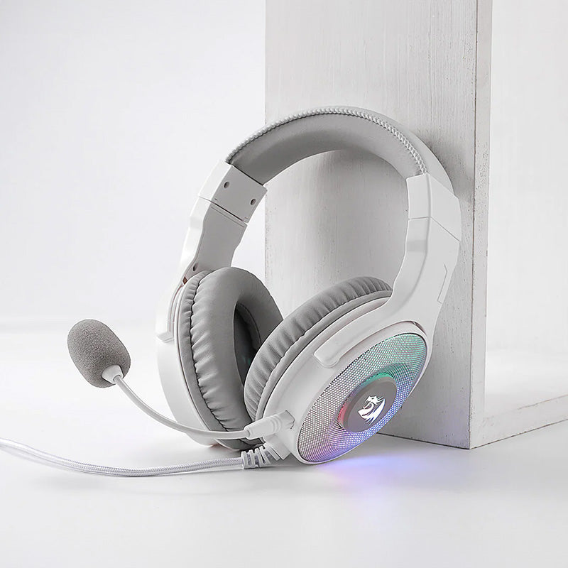 REDRAGON Over-Ear PANDORA USB (Power Only)|Aux (Mic and Headset) RGB Gaming Headset - White-5