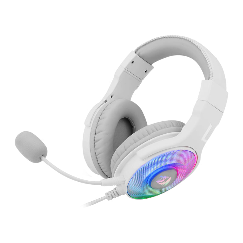 REDRAGON Over-Ear PANDORA USB (Power Only)|Aux (Mic and Headset) RGB Gaming Headset - White-2