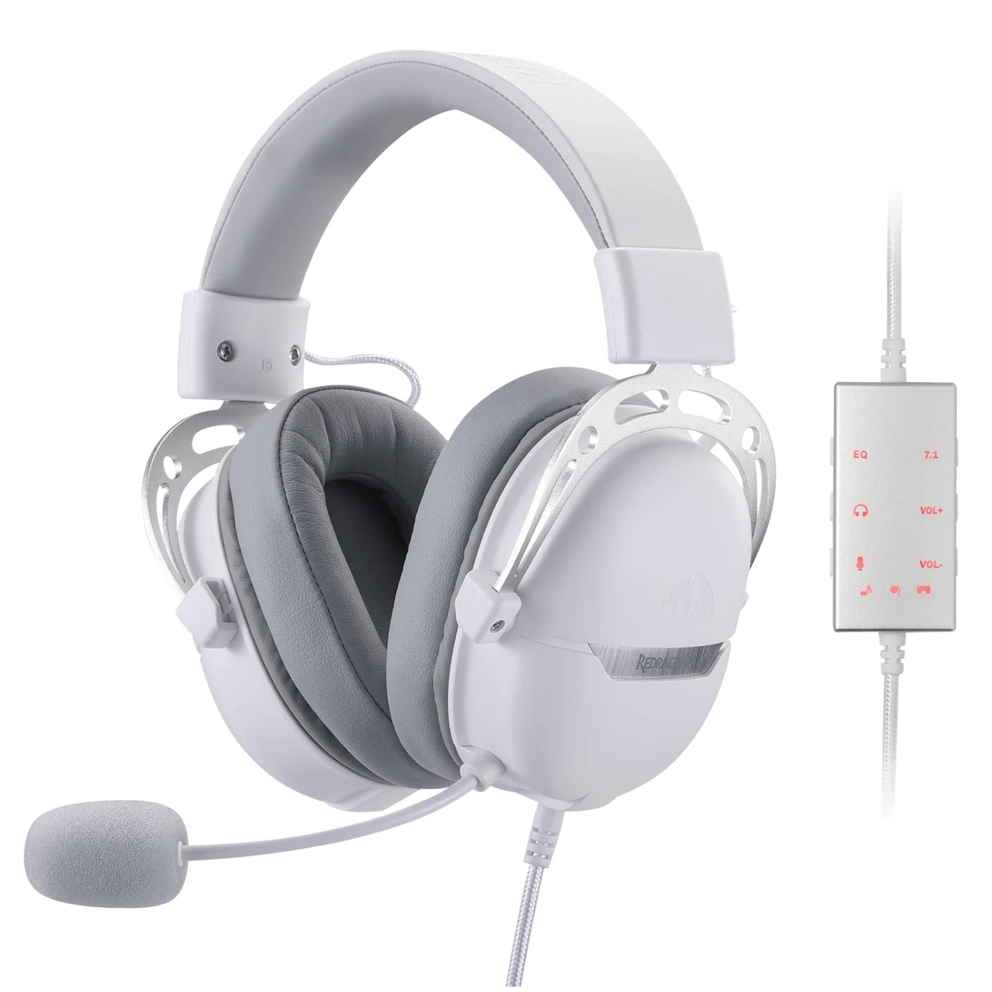 REDRAGON Over-Ear AURORA Gaming Headset - White-0