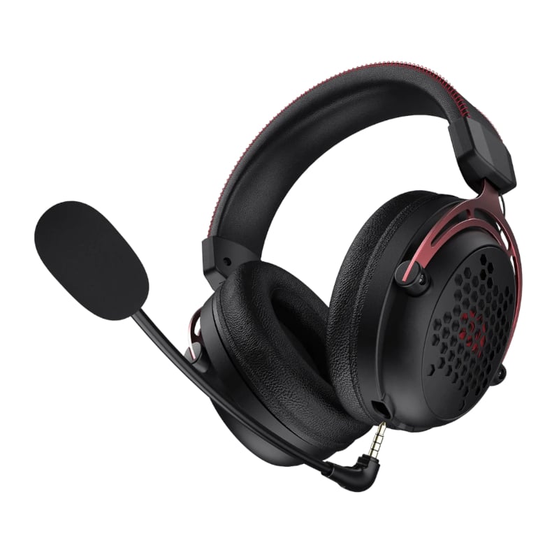 REDRAGON Over-Ear DIOMEDES Honeycomb 3.5mm AUX Gaming Headset - Black-3