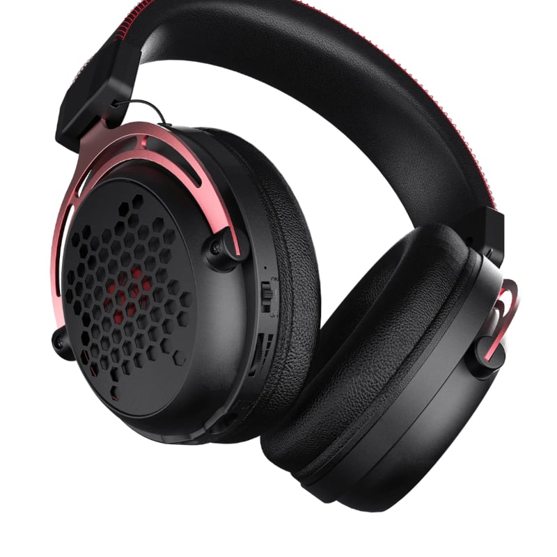 REDRAGON Over-Ear DIOMEDES Honeycomb 3.5mm AUX Gaming Headset - Black-4