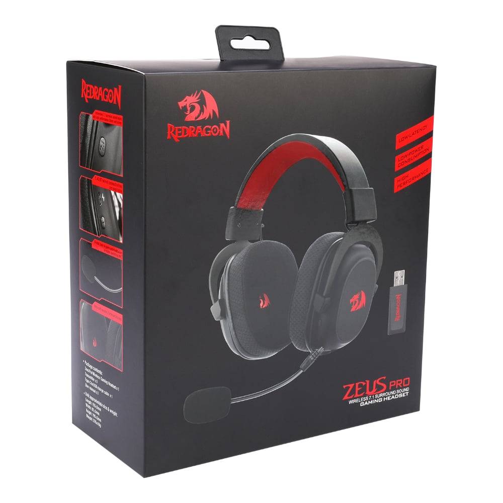 Redragon H510 ZEUS PRO 7.1 Surround Sound Wireless Gaming Headset – Black-6