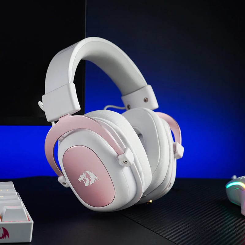 REDRAGON Over-Ear ZEUS 2 USB Gaming Headset - White-6