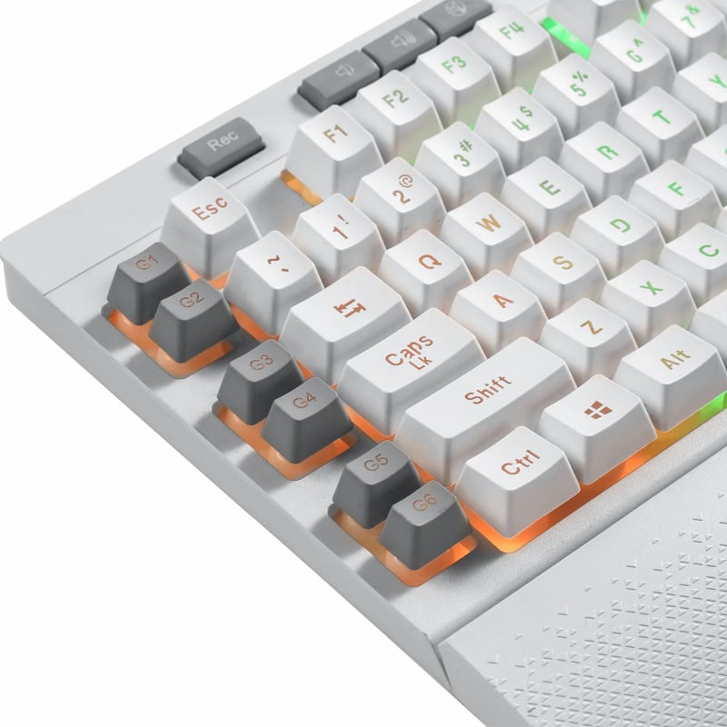 REDRAGON SHIVA Membrane Keyboard - White-5
