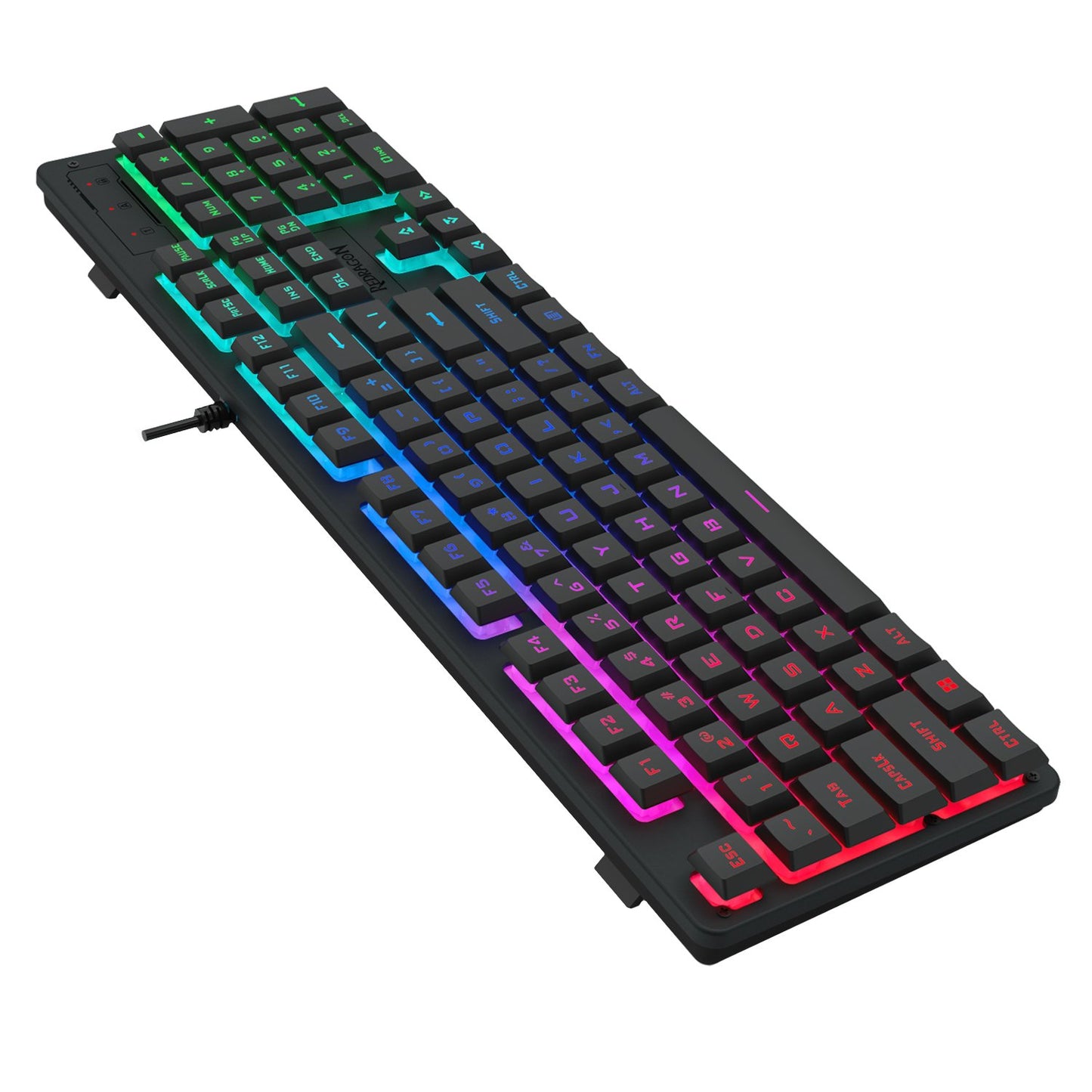 Redragon K521 Upgrade Rainbow LED 104-Key Membrane Gaming Keyboard-2