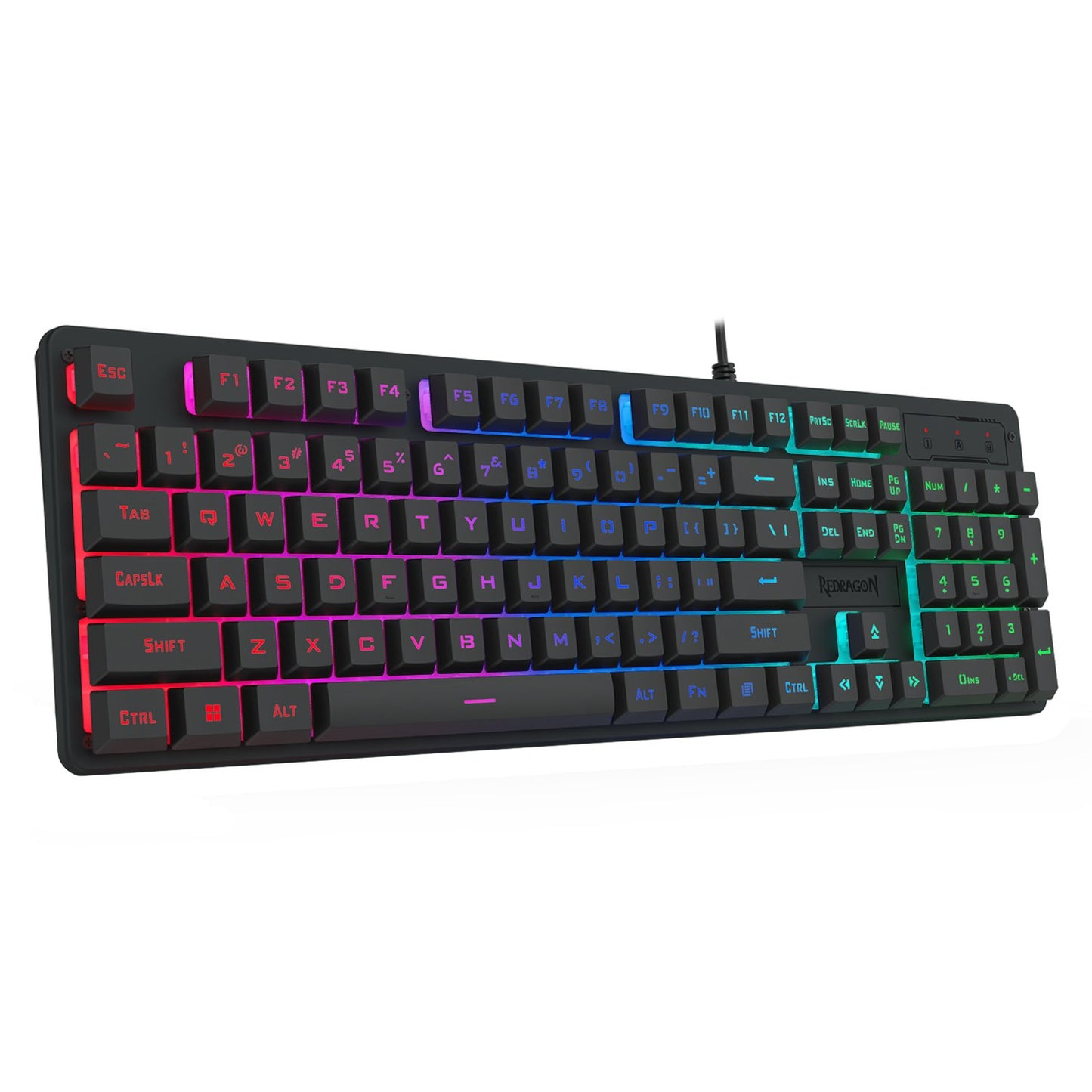 Redragon K521 Upgrade Rainbow LED 104-Key Membrane Gaming Keyboard-3