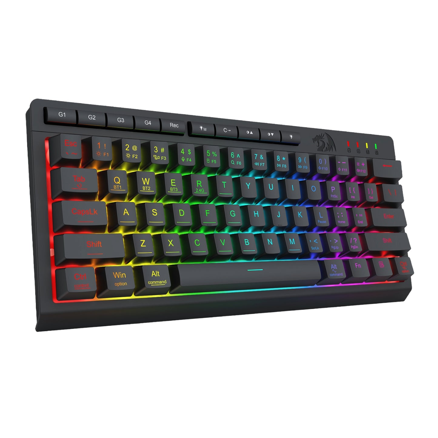 Redragon SHIVA K522 PRO RGB Wireless Gaming Keyboard- Black-2