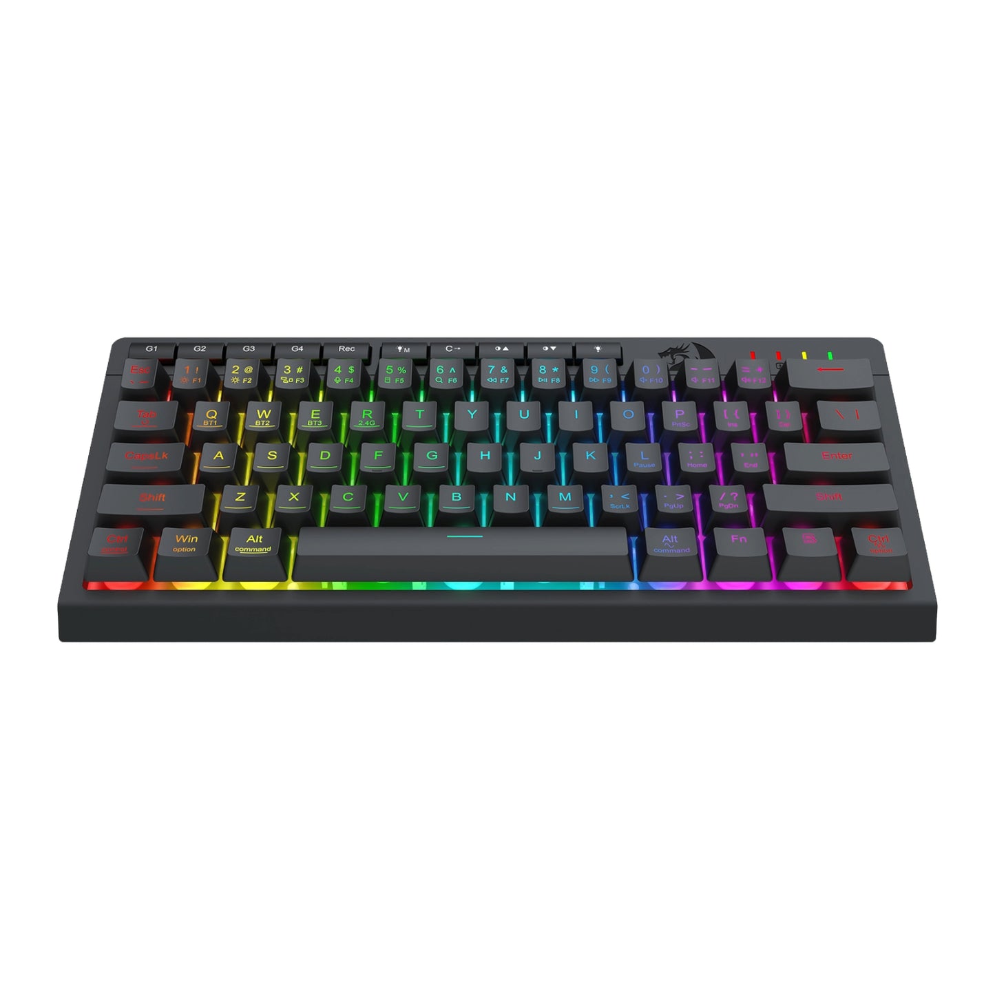 Redragon SHIVA K522 PRO RGB Wireless Gaming Keyboard- Black-1