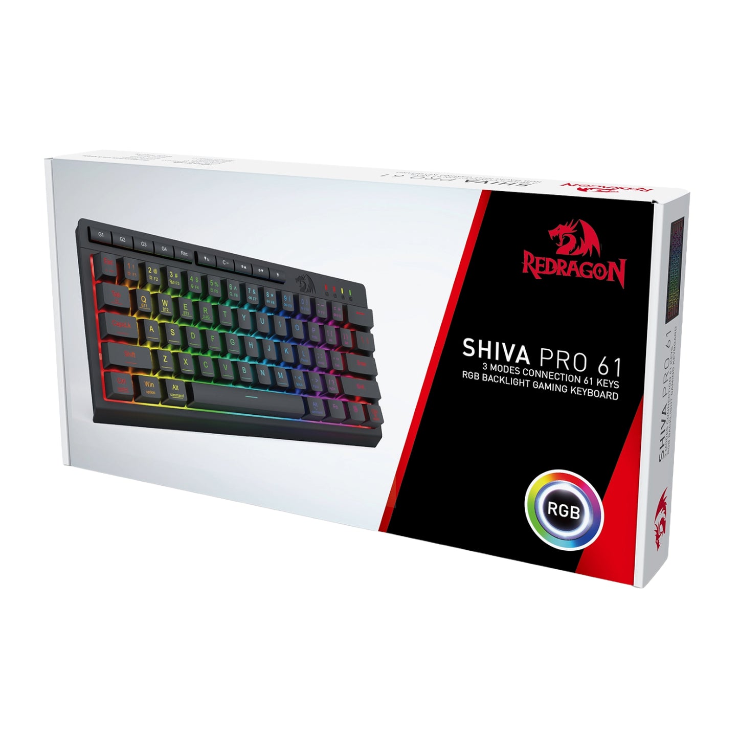 Redragon SHIVA K522 PRO RGB Wireless Gaming Keyboard- Black-9
