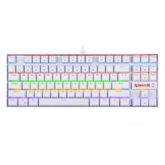 REDRAGON KUMARA Mechanical 87 Key|RGB Backlit Gaming Keyboard - White-0