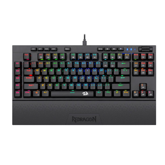 Redragon K588 RGB Pro BROADSWORD TKL Mechanical Wired Gaming Keyboard - Black-0