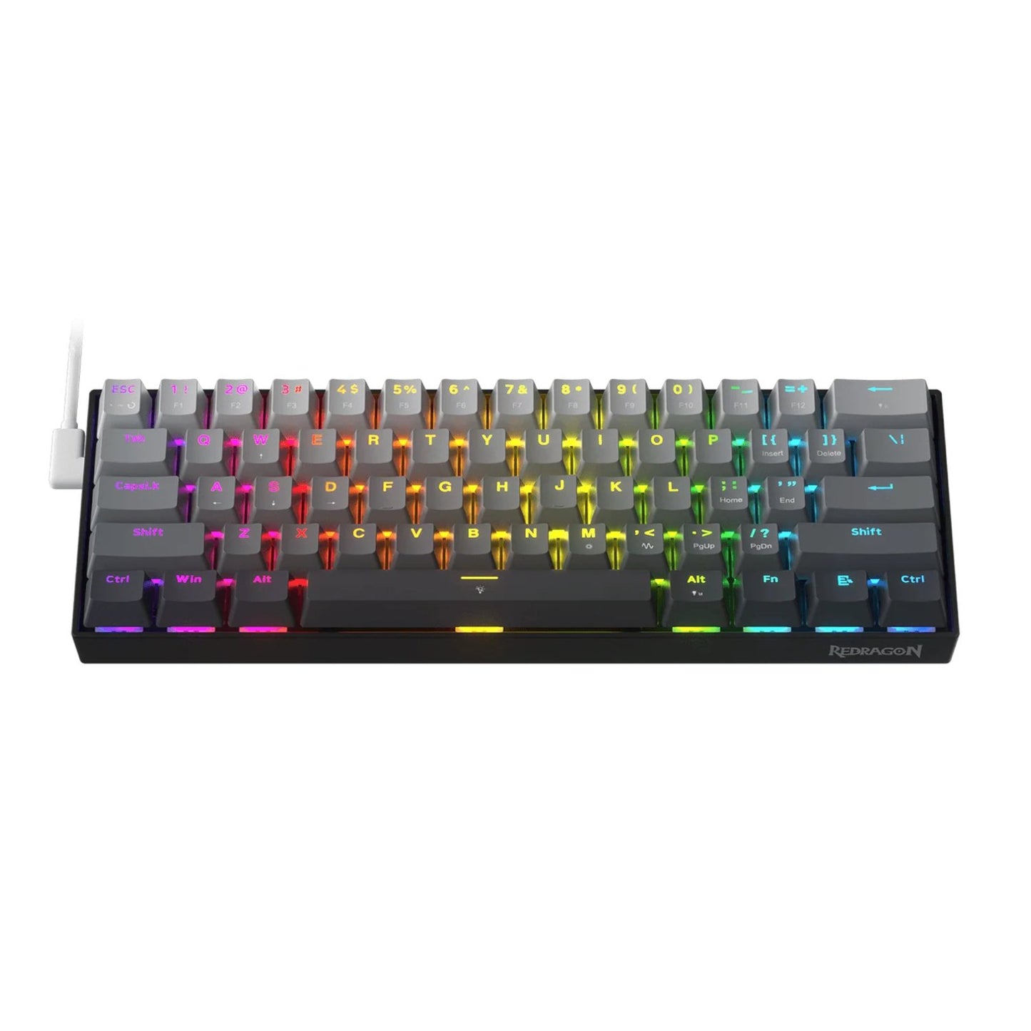 Redragon K617 FIZZ Rapid Trigger 60% Magnet Hall Switch Wired RGB Gaming Keyboard-0
