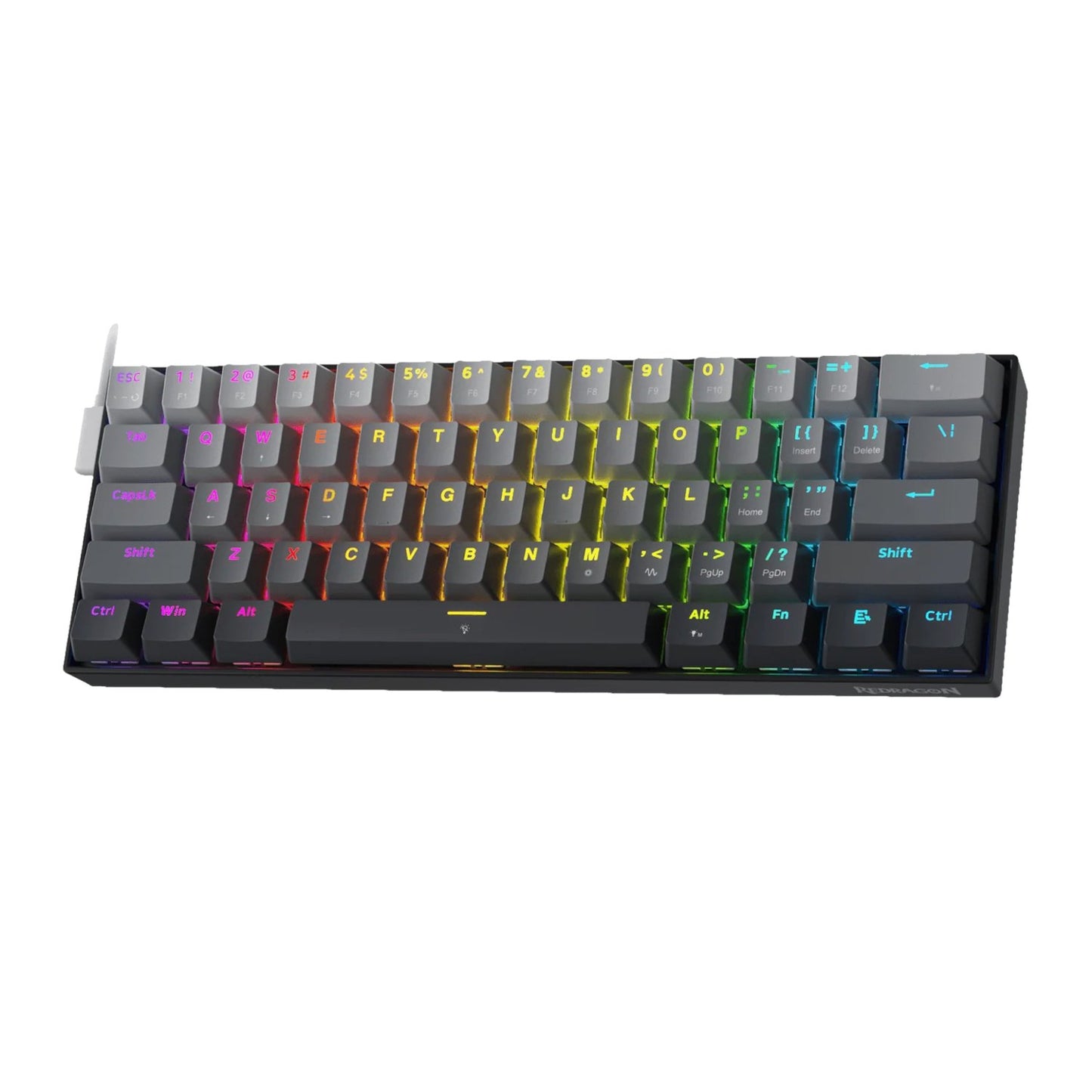 Redragon K617 FIZZ Rapid Trigger 60% Magnet Hall Switch Wired RGB Gaming Keyboard-2