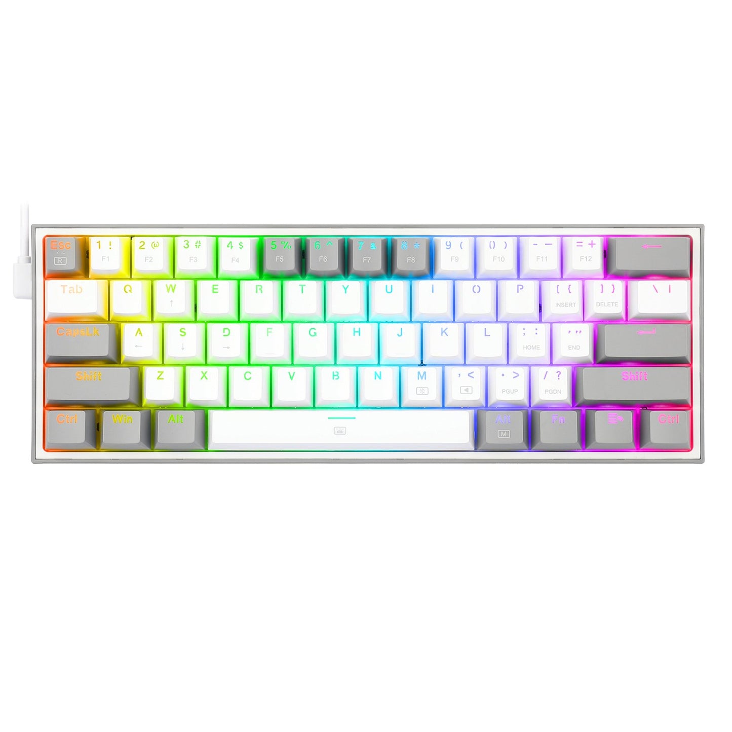 Redragon K617 FIZZ 60% Wired RGB Gaming Keyboard-0