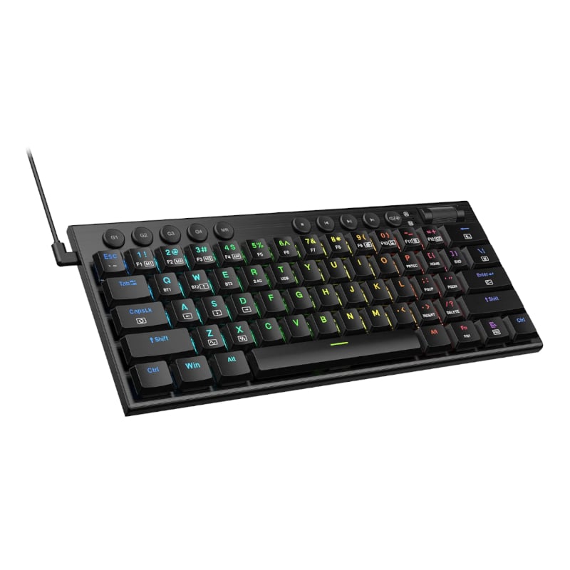 REDRAGON Horus Mini Pro 61Key Wireless Bluetooth Red Switch RGB Low Profile Gaming Mechanical Keyboard - Black-2