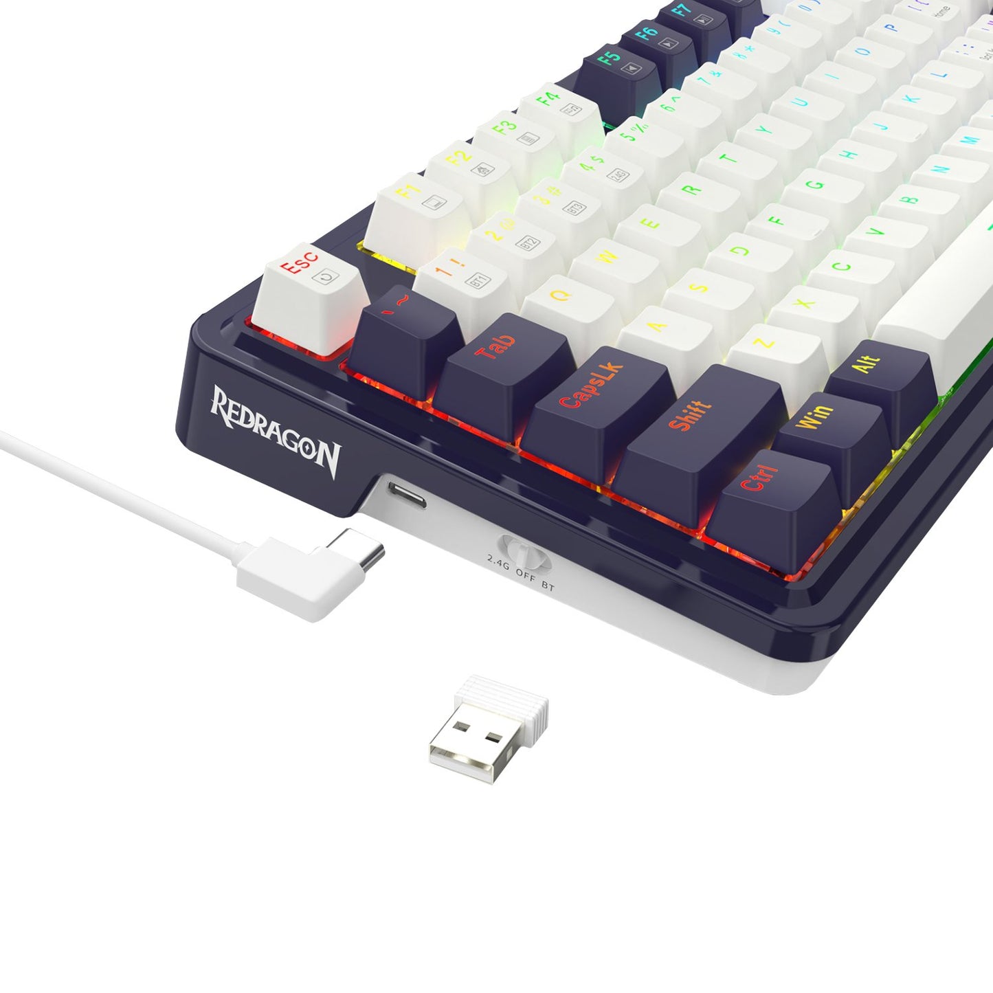 Redragon UCAL K673 PRO Mechanical Wireless Gaming Keyboard - Black-6