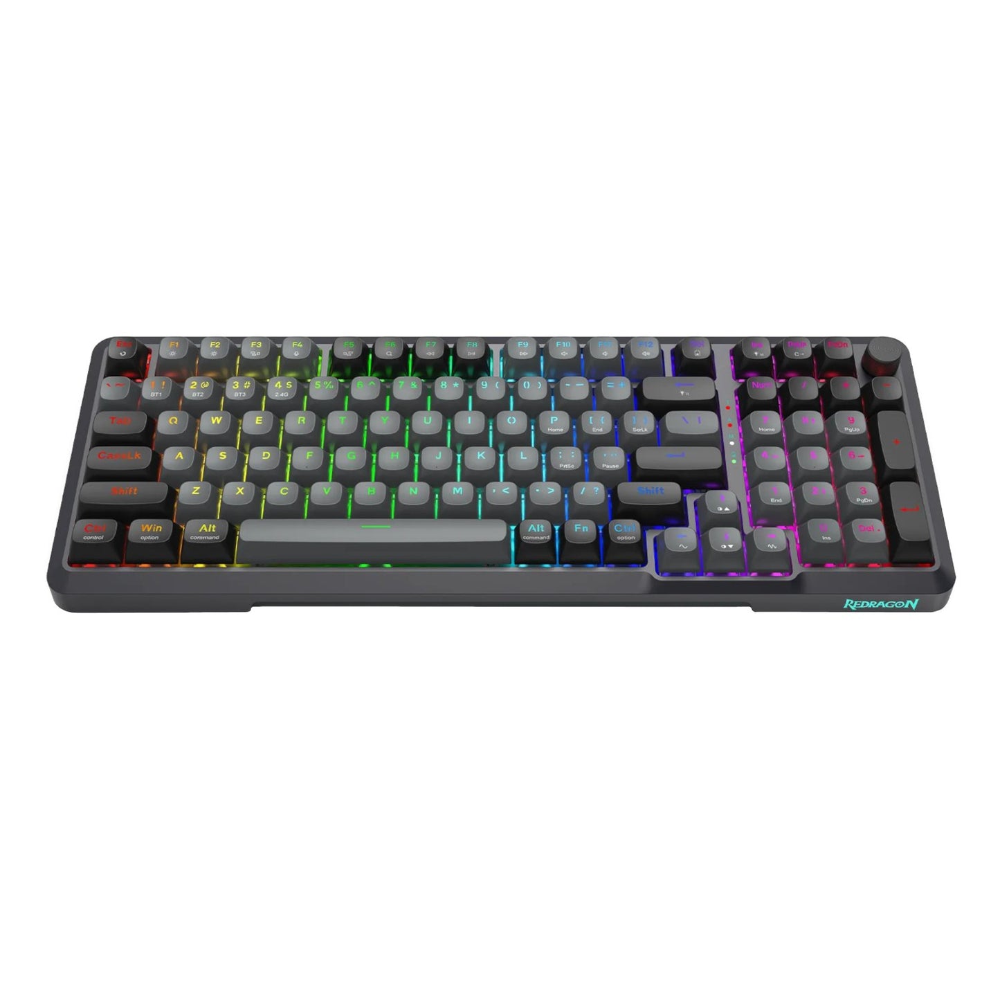 Redragon BREAGI PRO K688 98+1 Gasket Wireless Mechanical Keyboard (Triple Mode, RGB, Hot-Swappable, Cream Linear Switches)-2