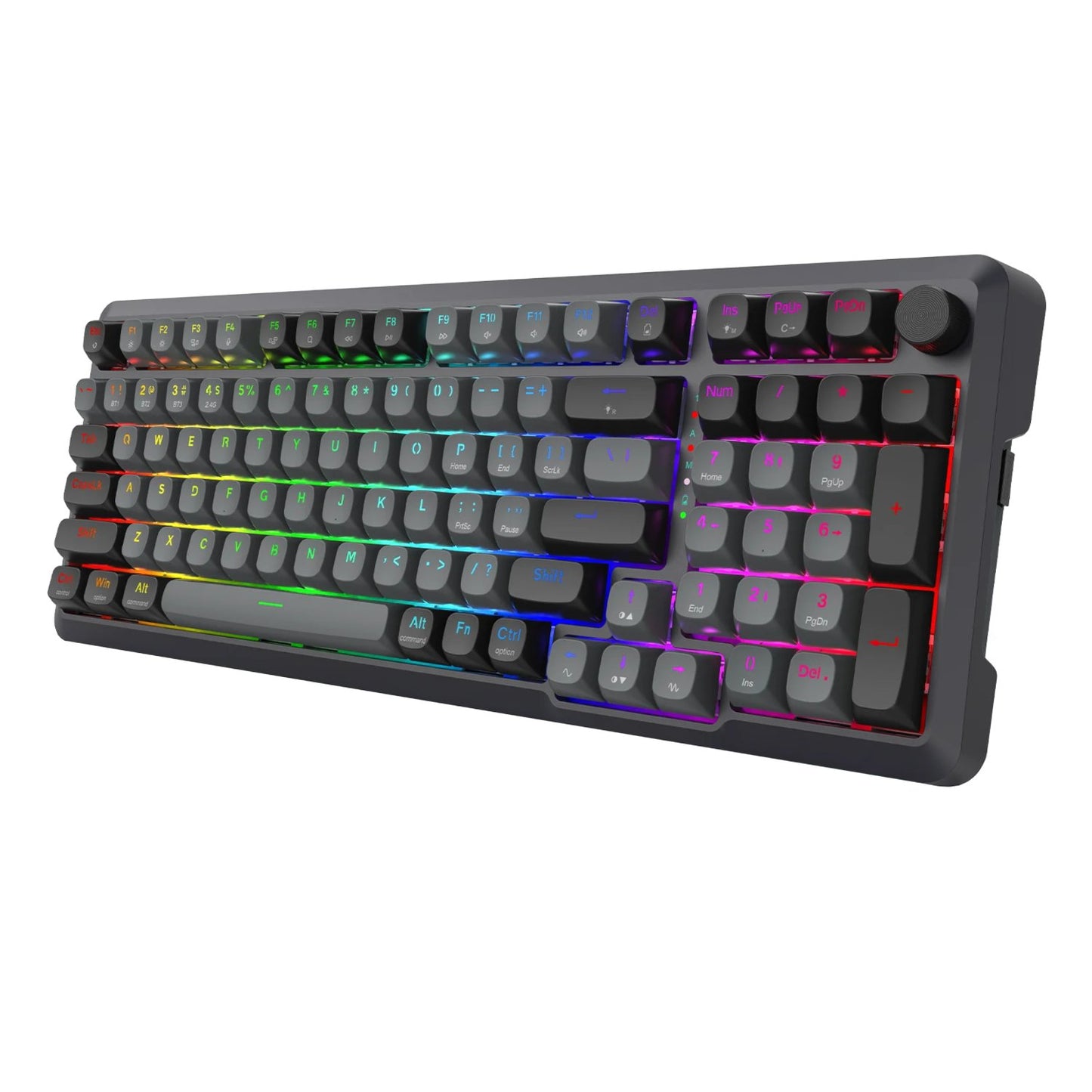 Redragon BREAGI PRO K688 98+1 Gasket Wireless Mechanical Keyboard (Triple Mode, RGB, Hot-Swappable, Cream Linear Switches)-3