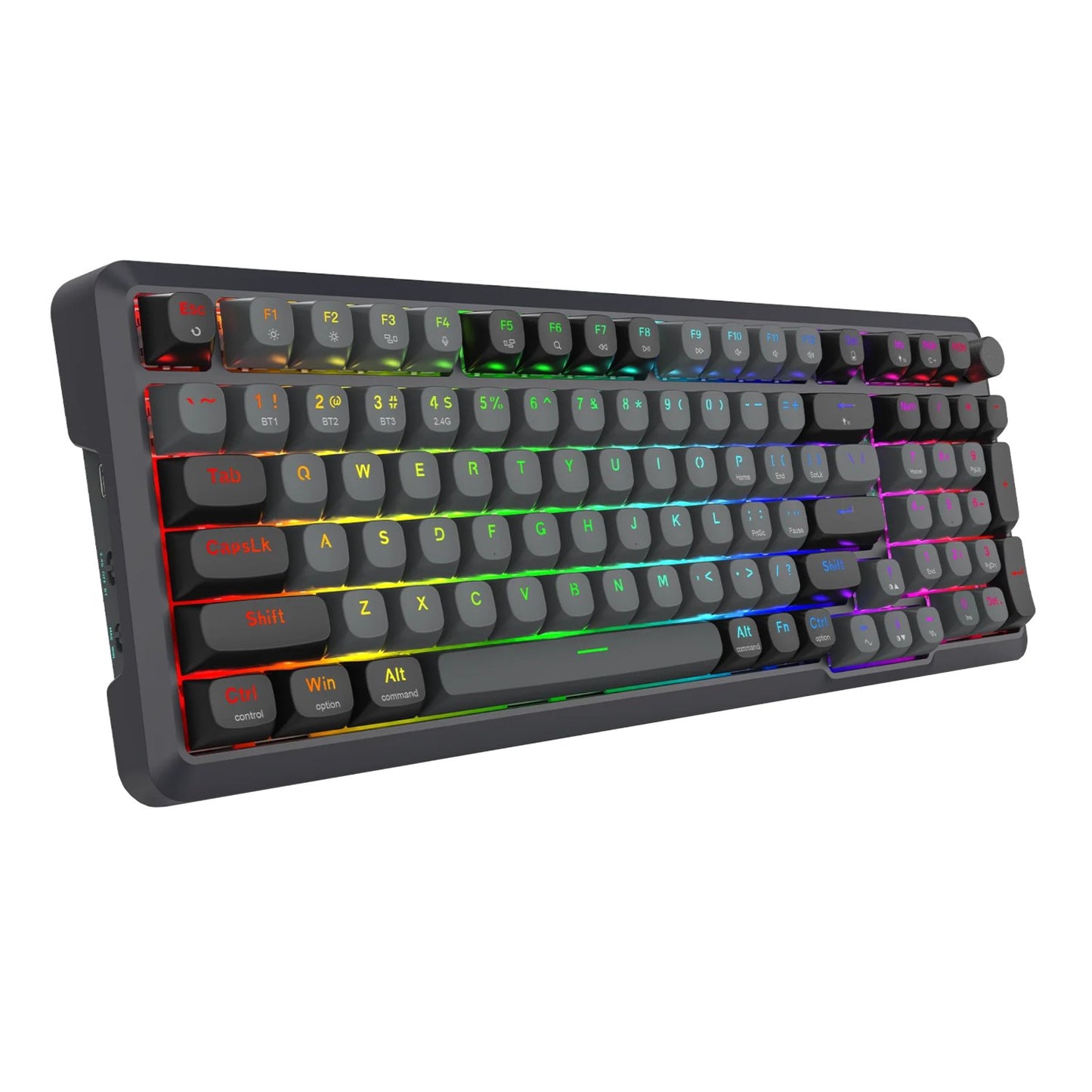 Redragon BREAGI PRO K688 98+1 Gasket Wireless Mechanical Keyboard (Triple Mode, RGB, Hot-Swappable, Cream Linear Switches)-1