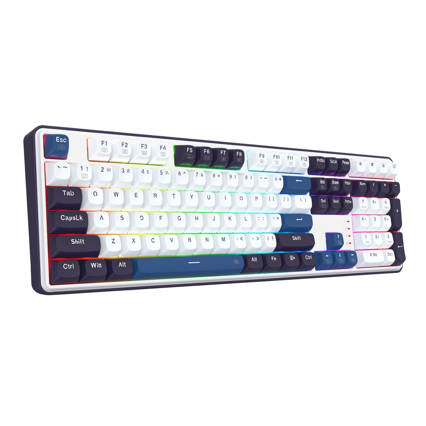 Redragon K689 WYVERN RGB Wired Mechanical Keyboard - White/Black-1